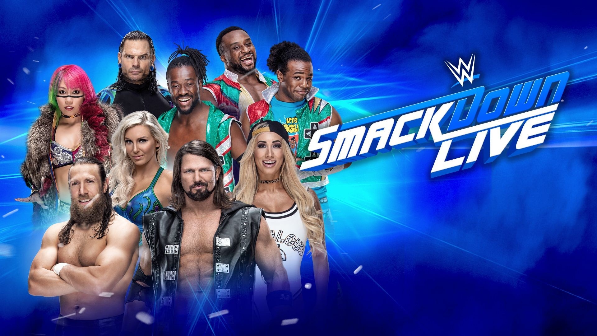 WWE SmackDown, TV show, Ring battles, Captivating drama, 1920x1080 Full HD Desktop