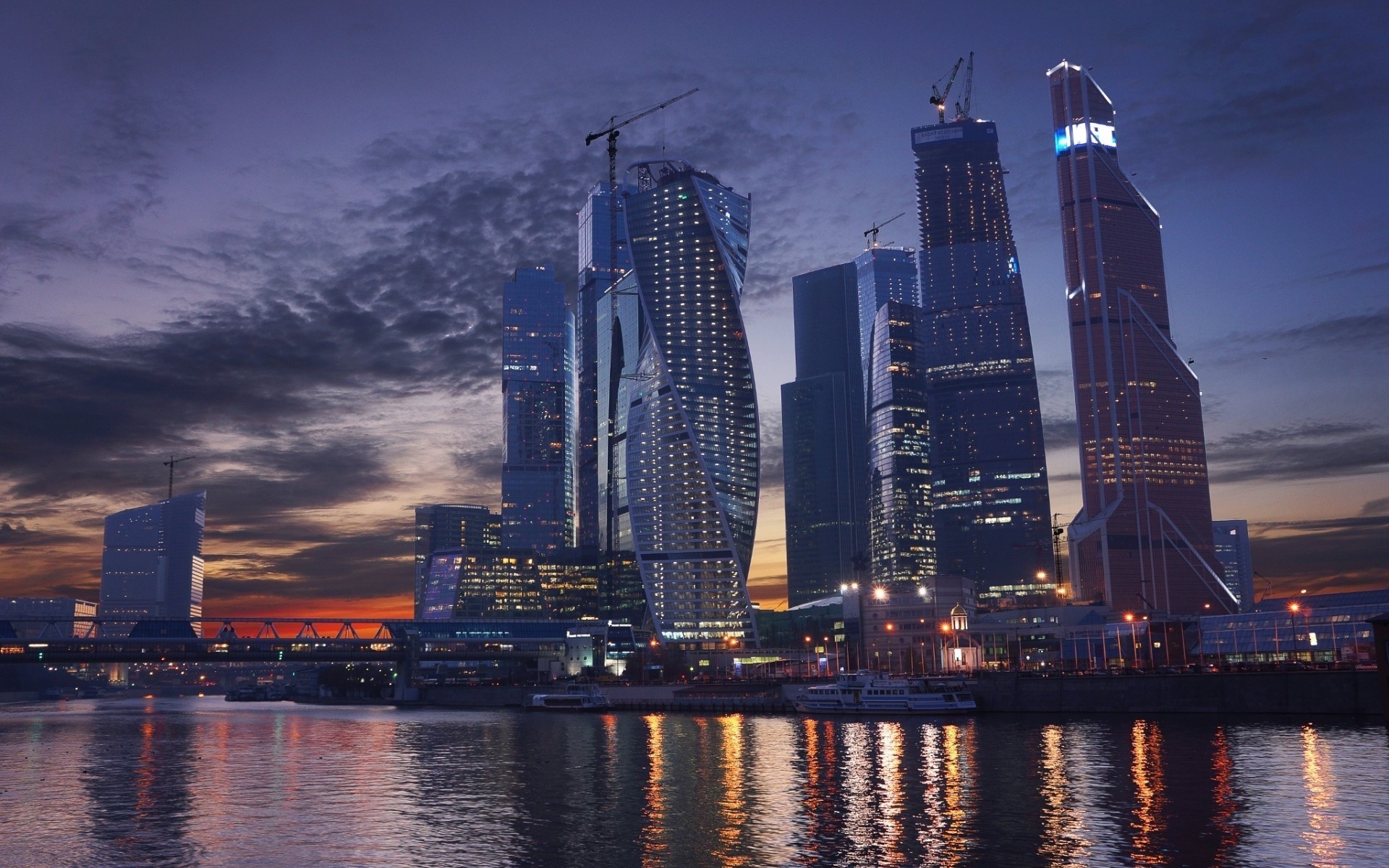 Moscow: Skyscrapers, The city has played a vital role in Russian history. 1920x1200 HD Wallpaper.