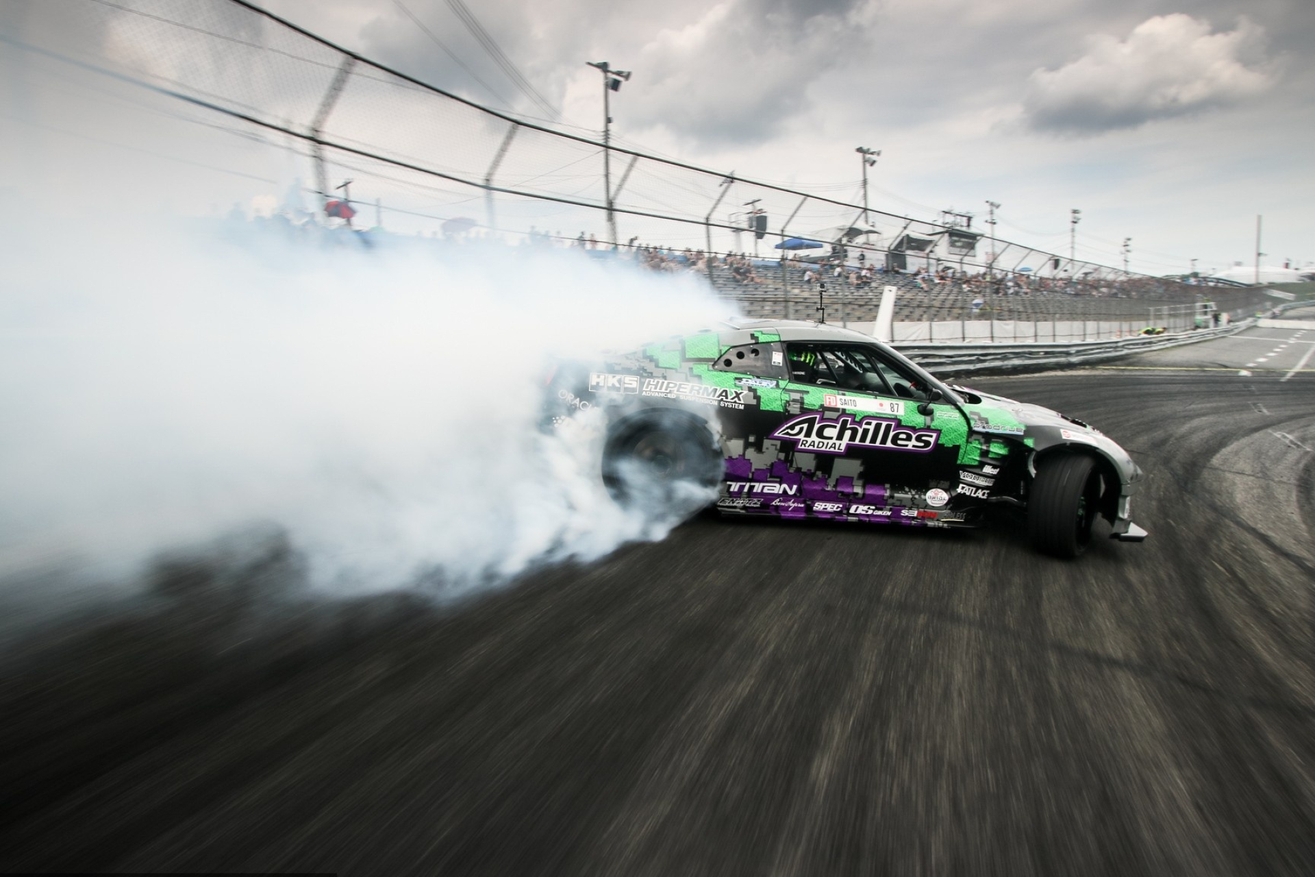 Drifting: Achilles Radial, Motorsports tires, Extreme driving technique. 1920x1280 HD Background.