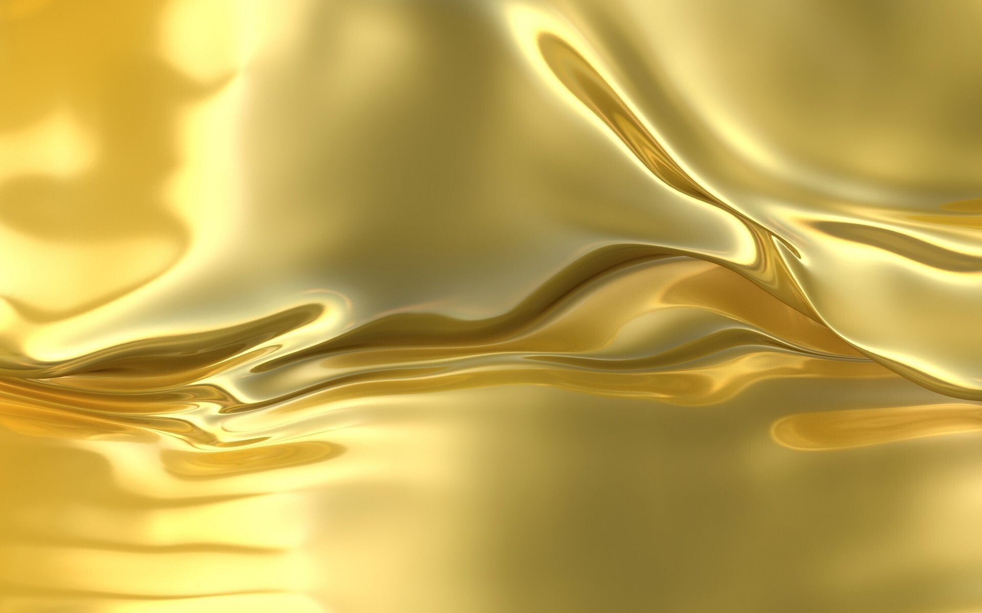 Gold Foil: The molted precious chemical element, Soft, malleable, and ductile metal in a pure form. 1920x1200 HD Background.