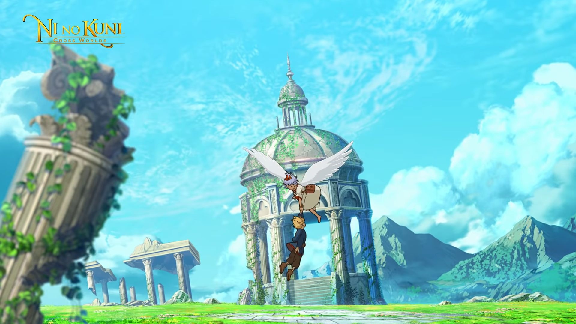 Ni no Kuni: Cross Worlds: The Nameless Kingdom, Evermore, The Arcana Expedition. 1920x1080 Full HD Background.