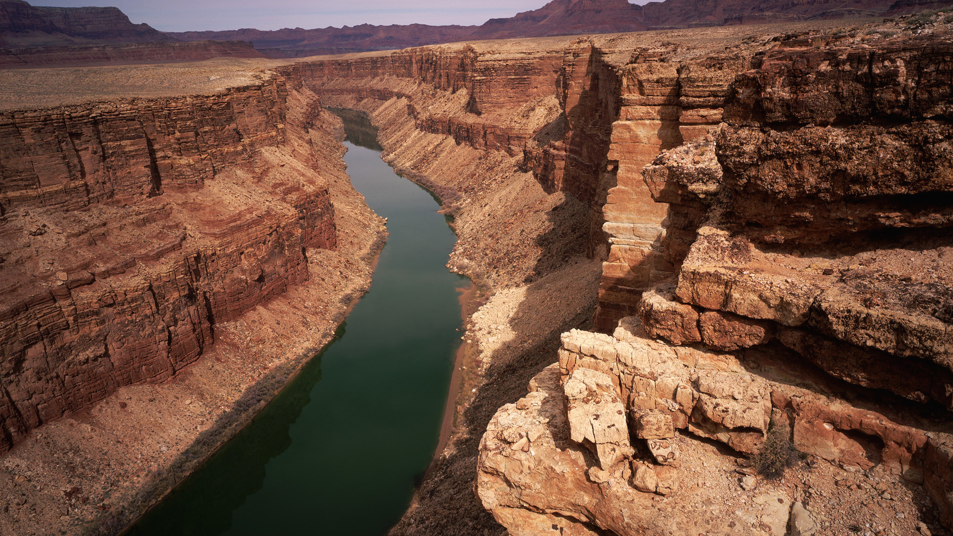 Colorado River, Grand Canyon views, Spectacular landscape, Geological wonder, 1920x1080 Full HD Desktop