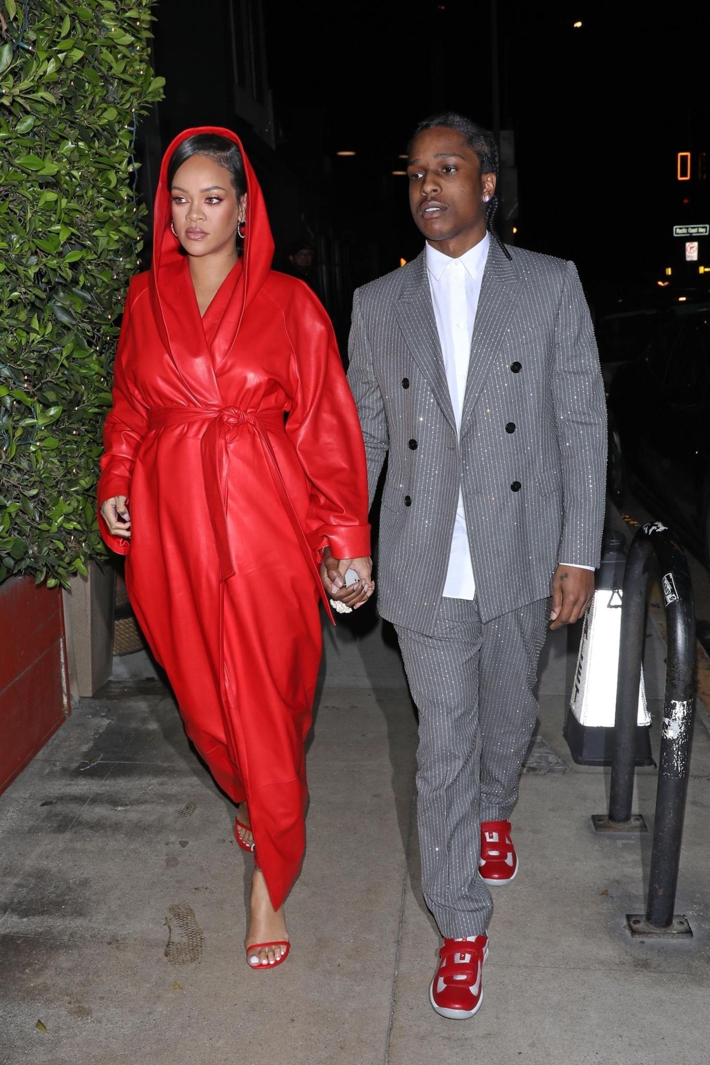 Rihanna and ASAP Rocky: Celebrity couple, Barbadian singer-songwriter. 1440x2160 HD Background.