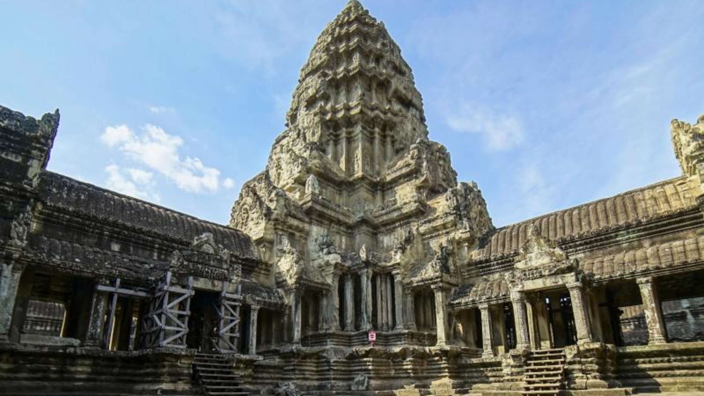 Angkor Wat, Architectural marvel, Cambodian history, Preservation concerns, 2400x1350 HD Desktop