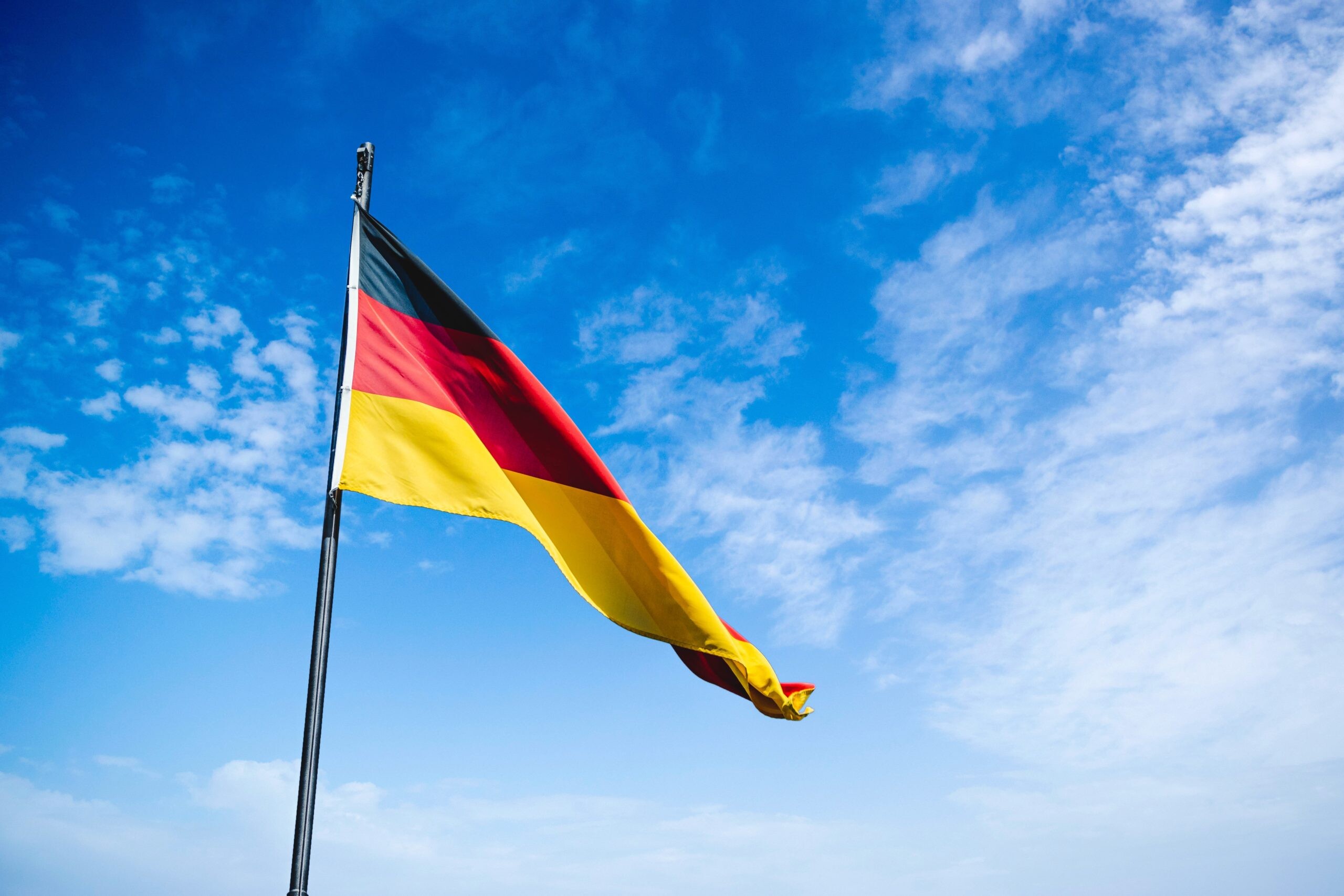 Flag of Germany: 16th most peaceful country in the world, Frank-Walter Steinmeier, Olaf Scholz, Central Europe. 2560x1710 HD Wallpaper.