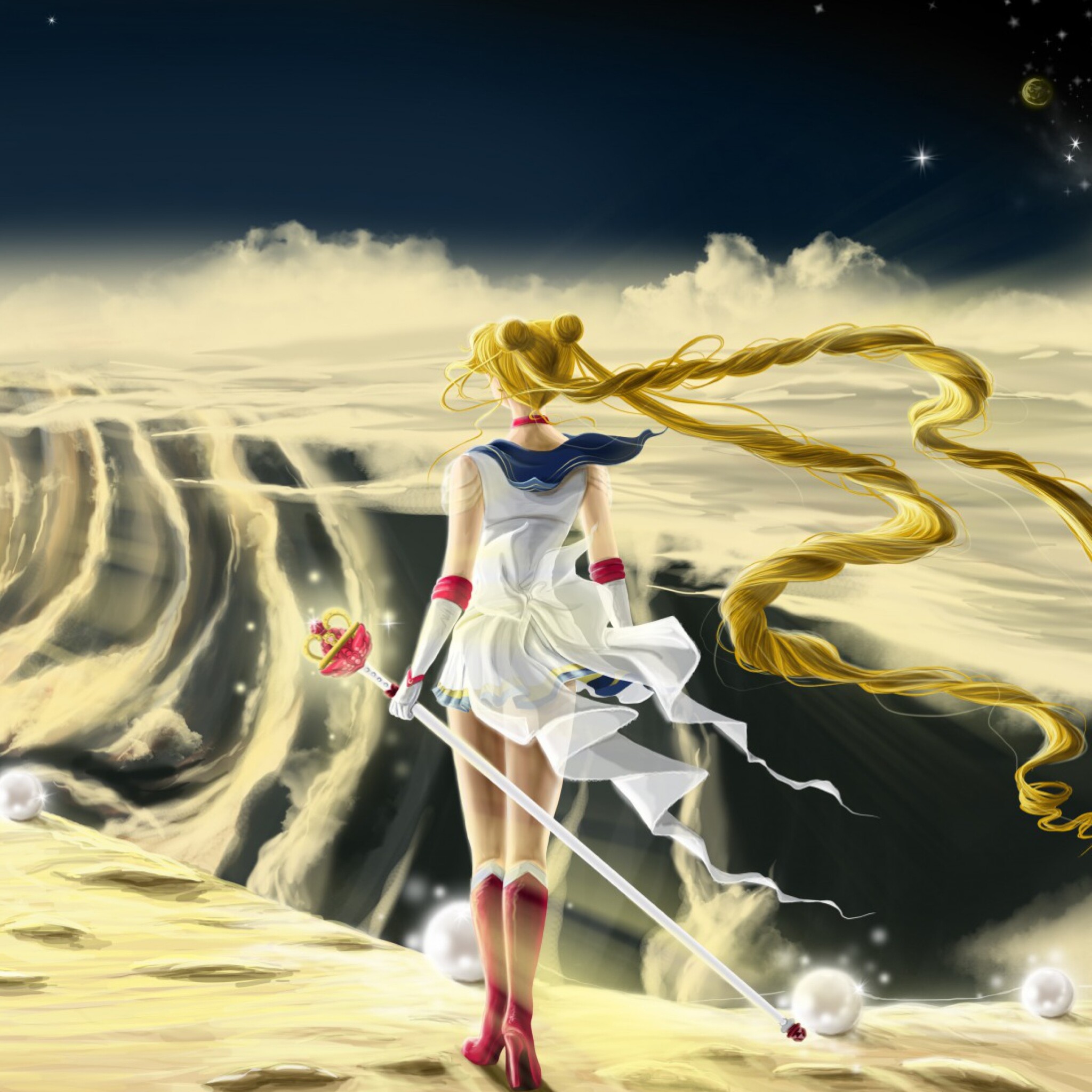 Sailor Moon: Produced by Toei Animation using Super Sentai motifs, Anime. 2050x2050 HD Background.