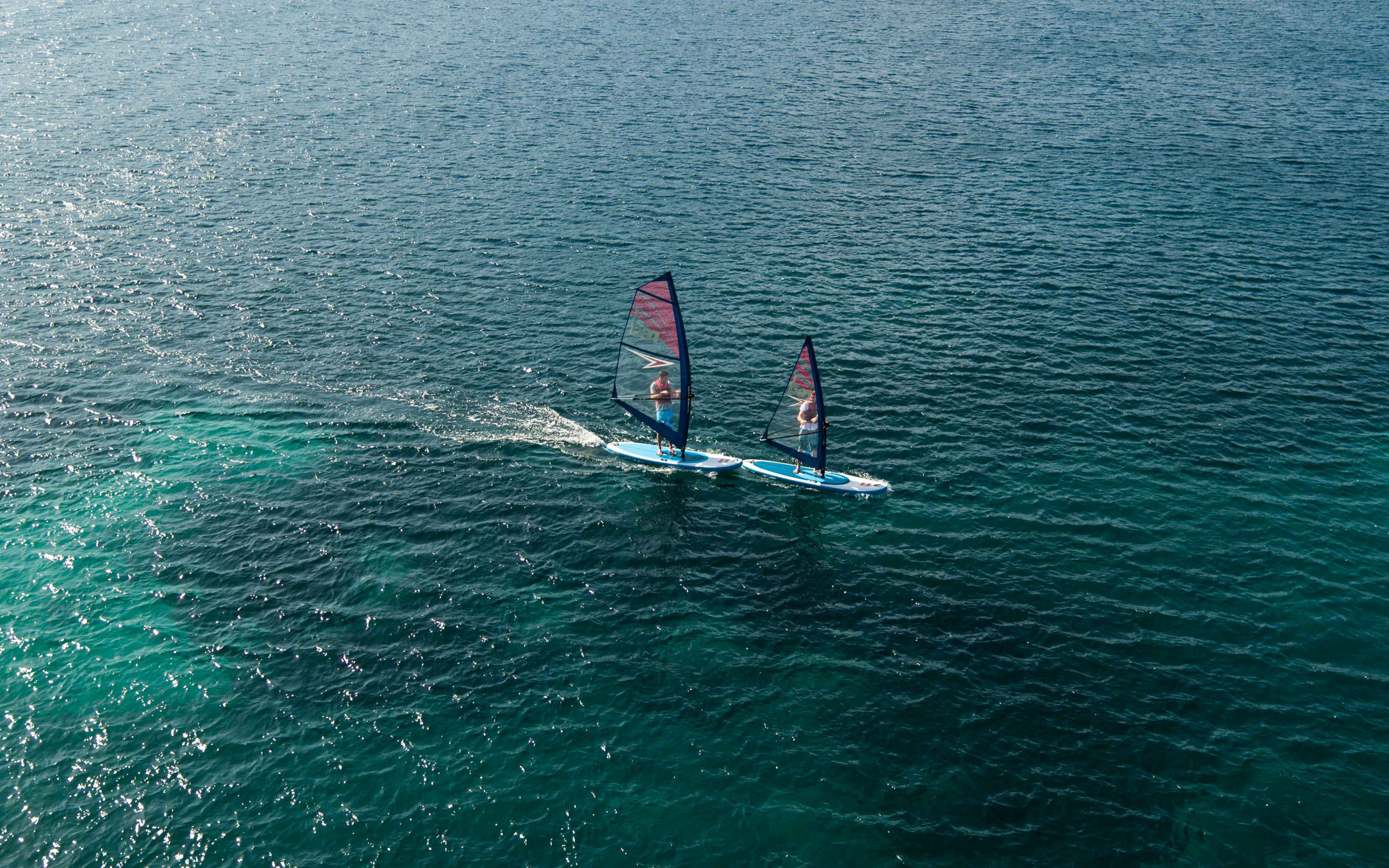 Windsurfing: Windsurfing Training, The Windsurf Basics, Lagoon Watersports 2022, Windsports. 2880x1800 HD Background.