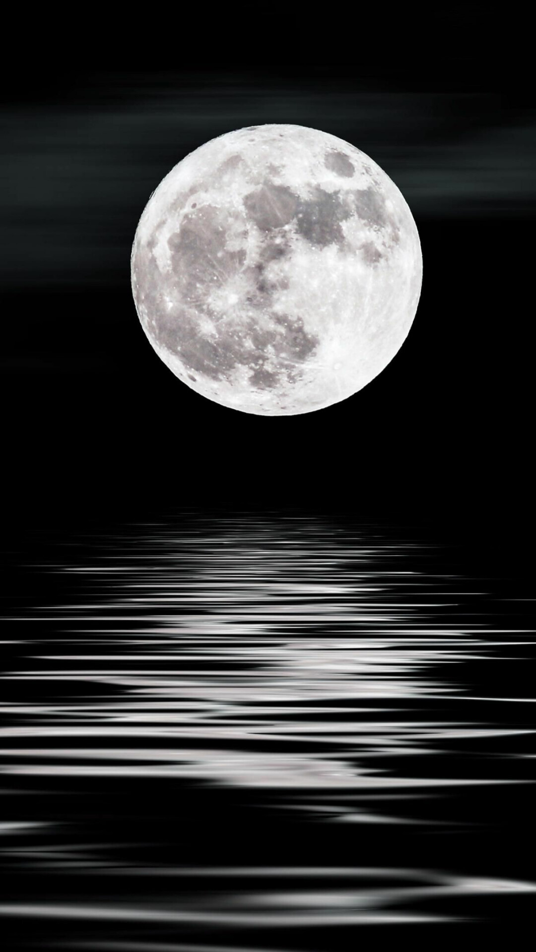 Moonlight: Full Moon, The lunar phase. 1080x1920 Full HD Wallpaper.