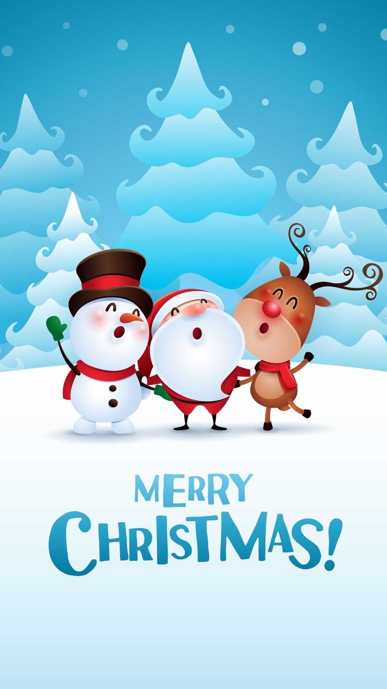 Father Christmas, Merry Christmas 4K wallpapers, Festive holiday spirit, Joy and cheer, 1250x2210 HD Phone