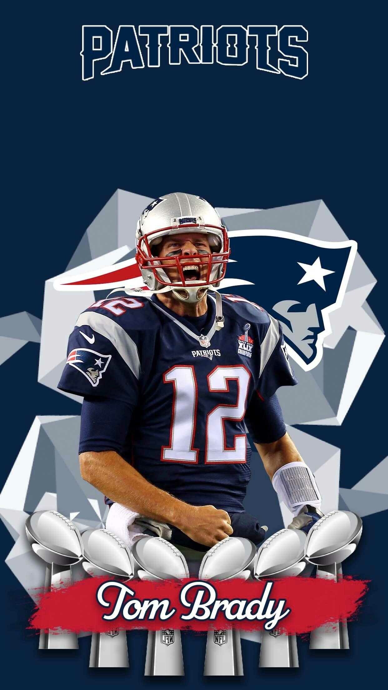 Tom Brady, Brady-Hintergrund, Ultimative Fan-Hommage, Sportliche Ikone, 1250x2210 HD Handy