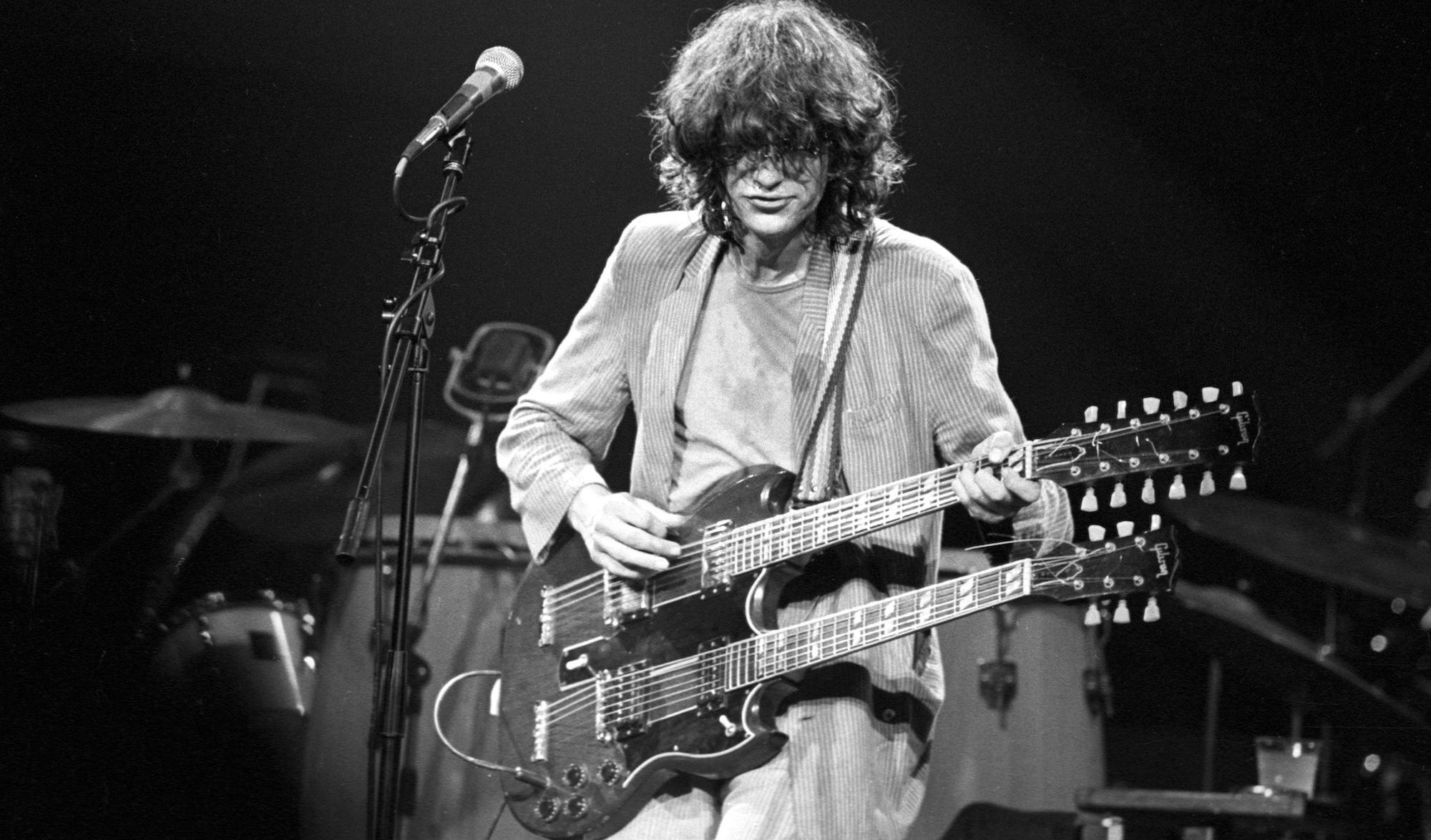 Jimmy Page, Gibson EDs 1275 guitar, 2000x1180 HD Desktop