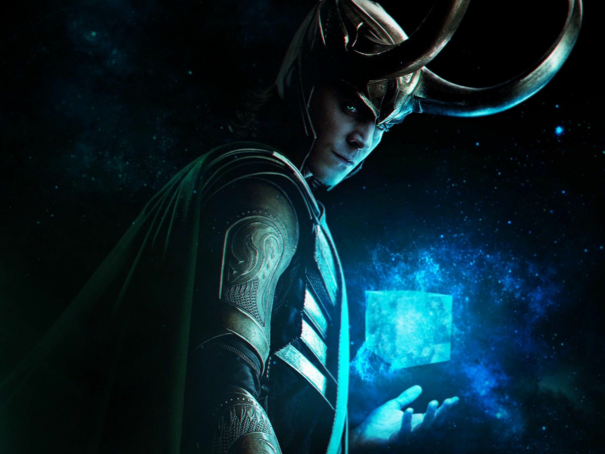 Loki: Attacked a remote S.H.I.E.L.D. research facility, using a scepter that controls people's minds, in 2012. 2050x1540 HD Background.