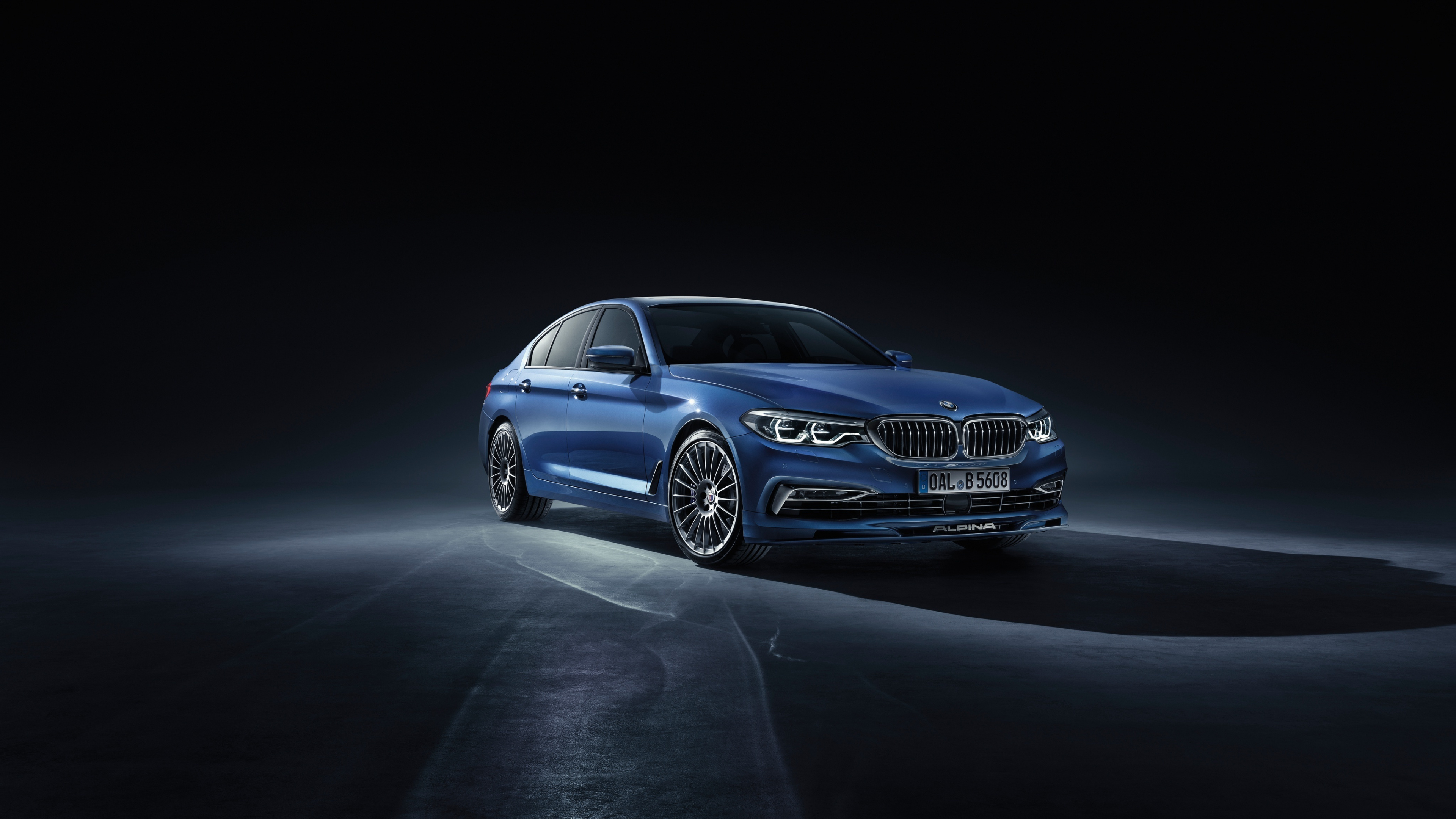 BMW 5 Series, Luxury blue, Car 4K wallpaper, 3840x2160 4K Desktop
