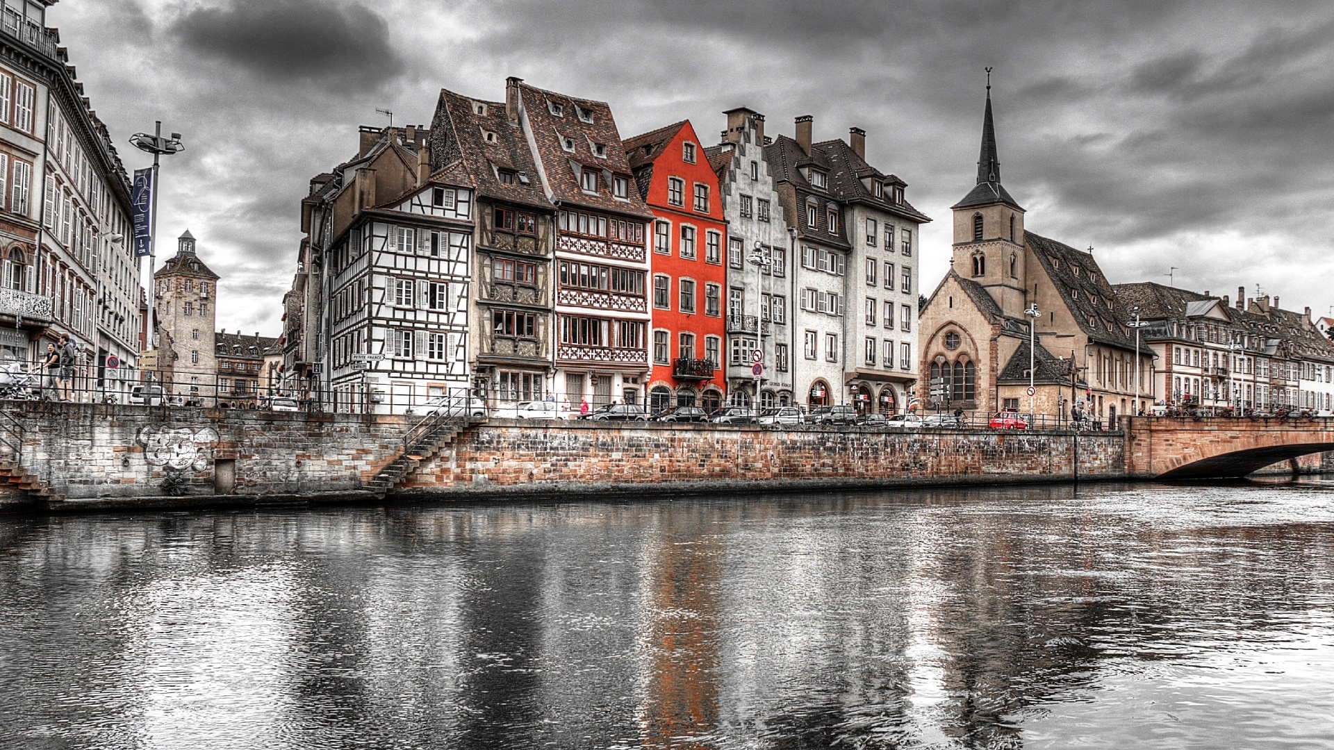 Strasbourg, Aesthetic desktop wallpapers, Charming city, Picturesque landscapes, 1920x1080 Full HD Desktop