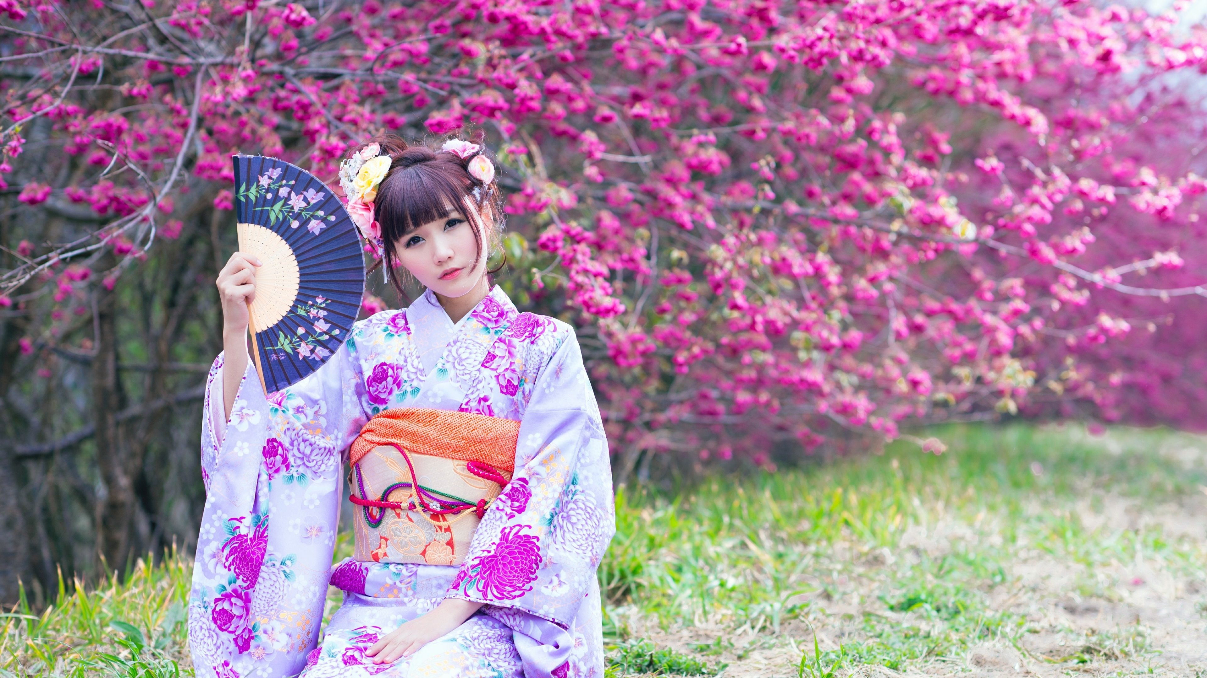 Girl Japan kimono, Beautiful 4K, High quality, 3840x2160 4K Desktop