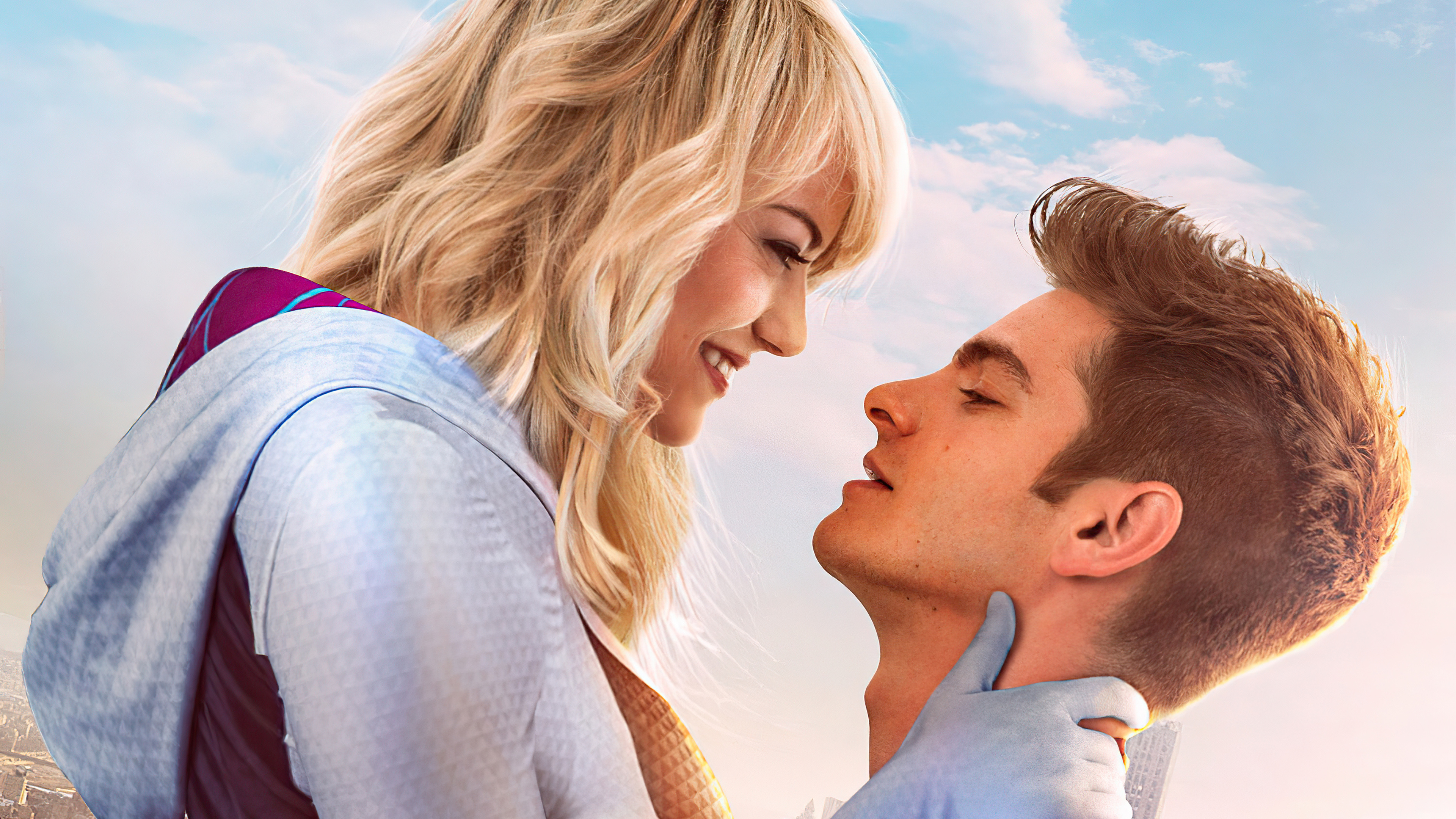Spider-Man and Gwen Stacy, 4K HD wallpapers, Superhero power couple, Epic team-up, 3840x2160 4K Desktop