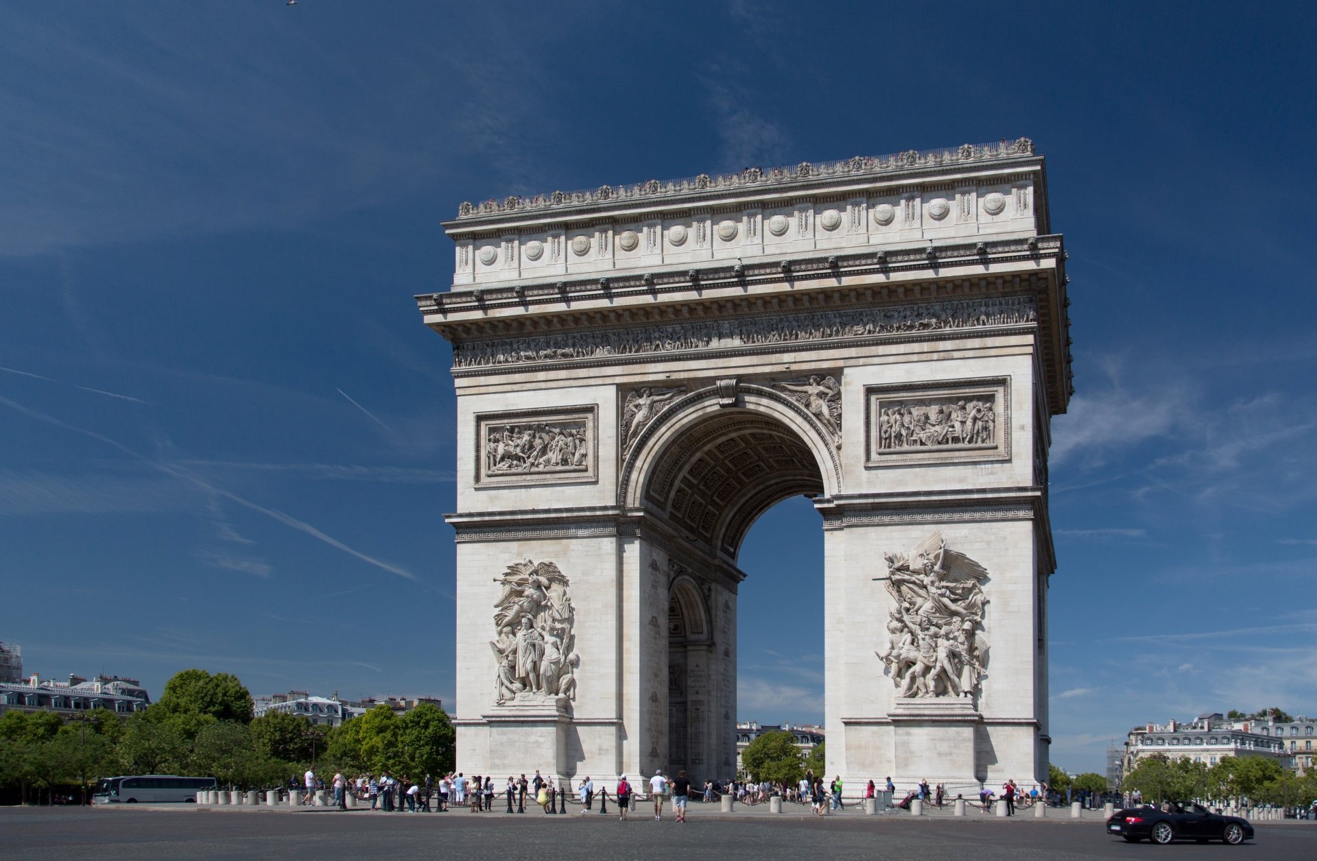 Arc de Triomphe, Avenue des Champs-lyses, Historical significance, Traffic roundabout, 1920x1260 HD Desktop