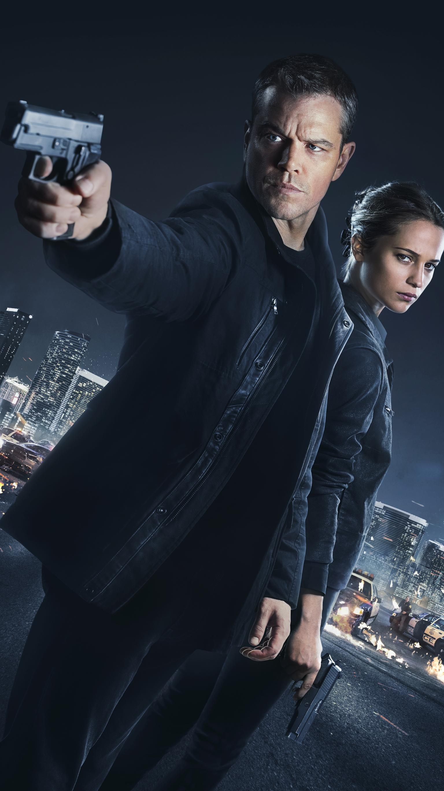 Jason Bourne movie, Striking wallpapers, Intense action, Thrilling spy story, 1540x2740 HD Phone