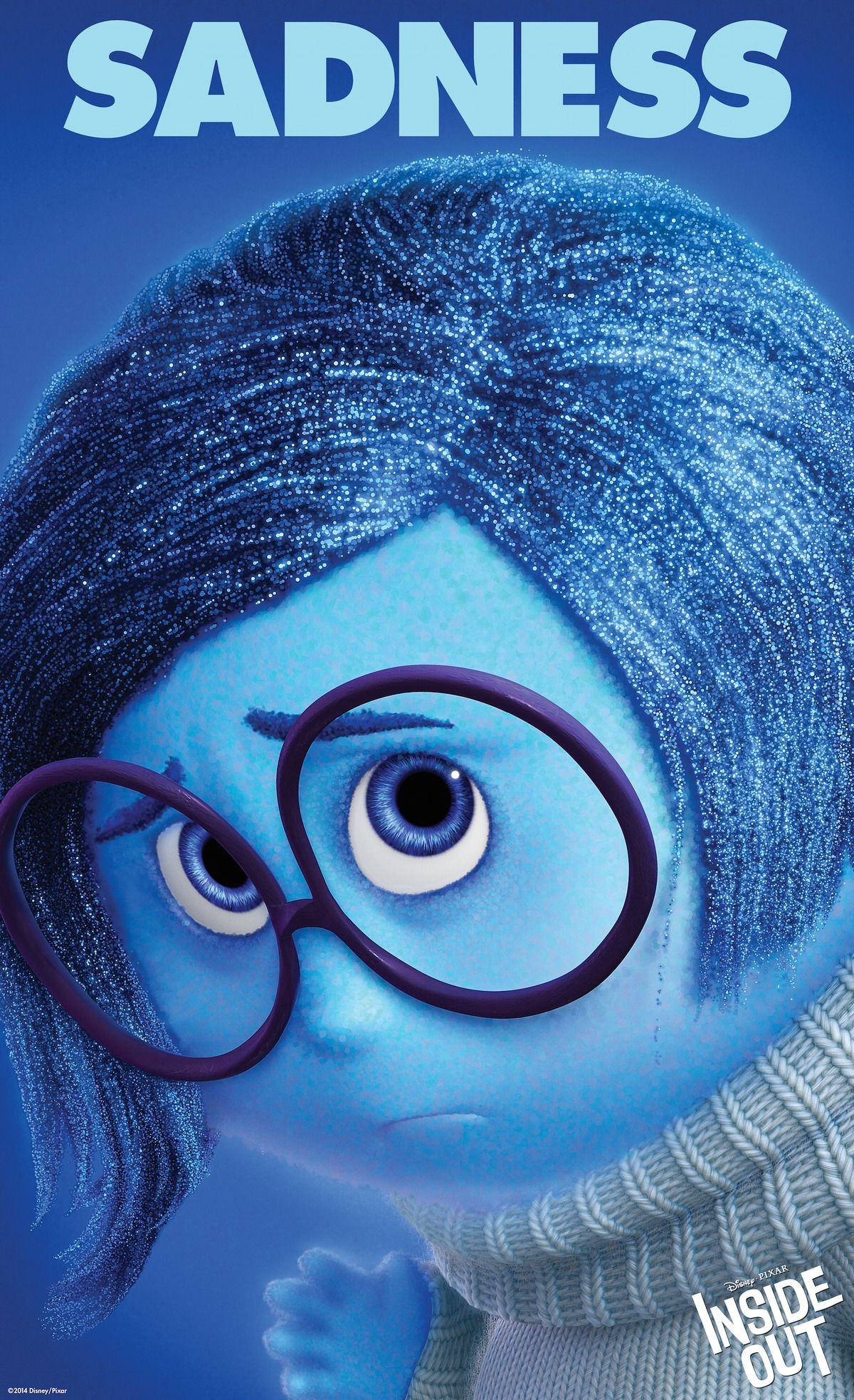 Inside Out animation, Character poster: Sadness, 1200x1970 HD Phone