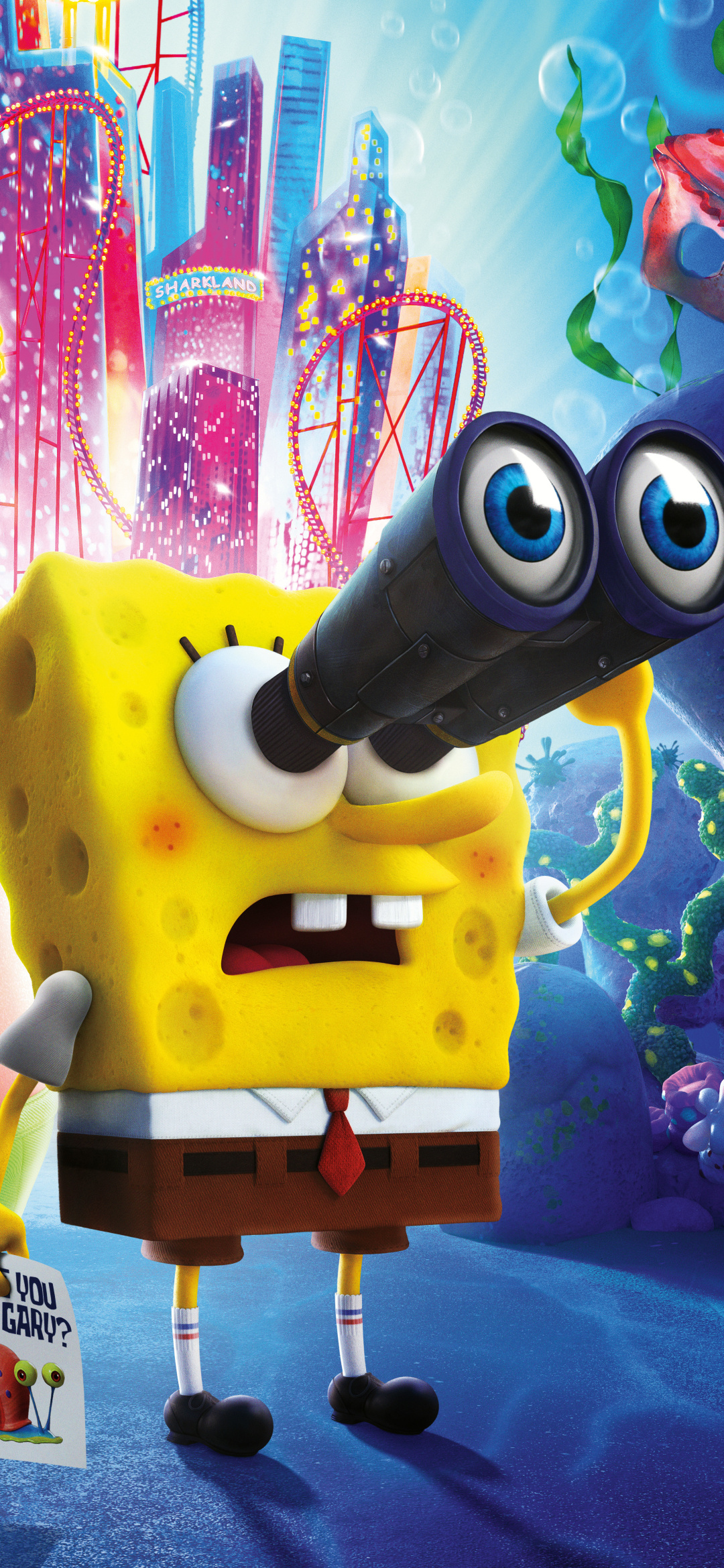The SpongeBob Movie: Sponge on the Run, Movie spectacle, Animated delight, Spongebob's adventure, 1080x2340 HD Handy