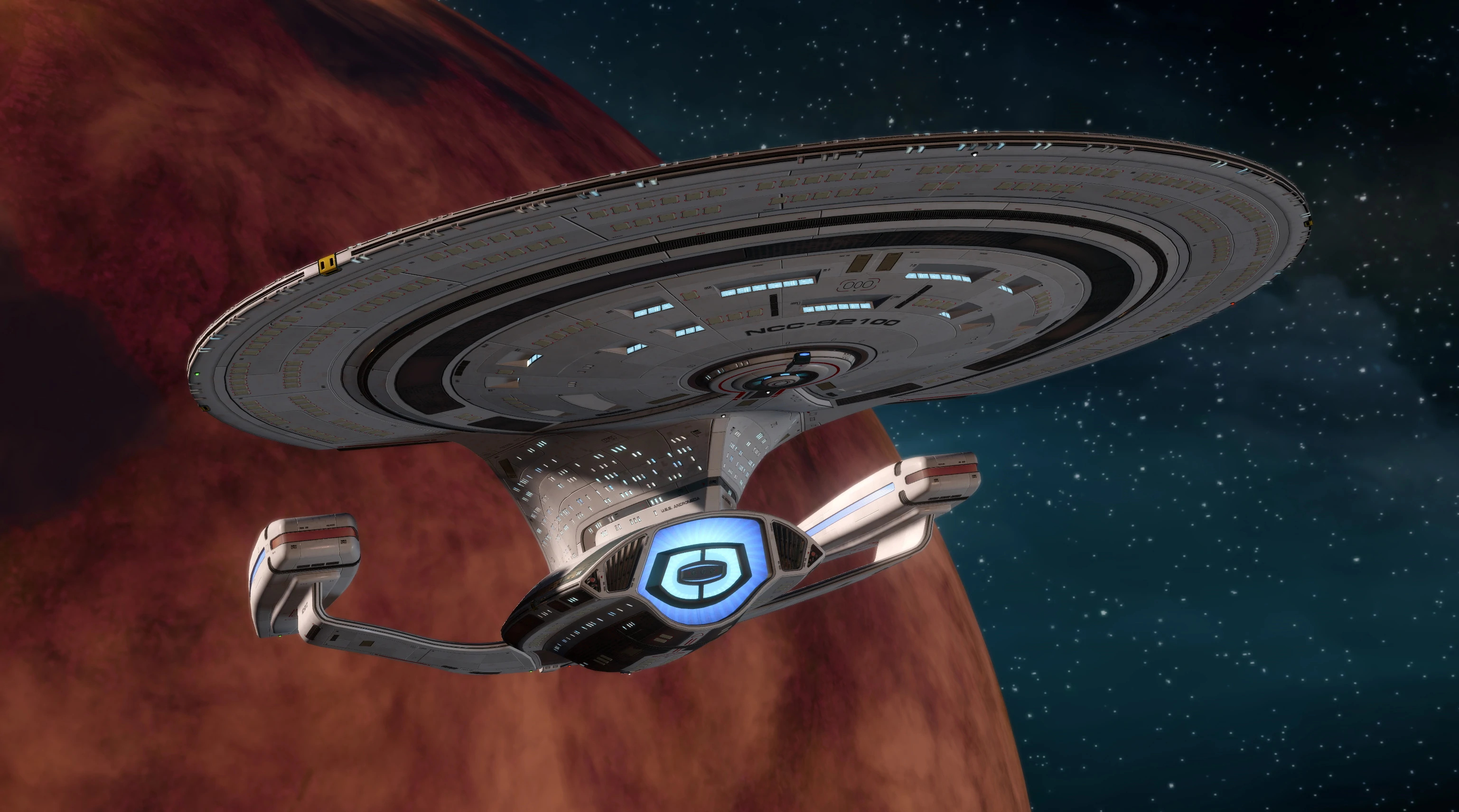 Galaxy Class, KTARN fleet command, Advanced technology, Starfleet vessel, 3080x1720 HD Desktop
