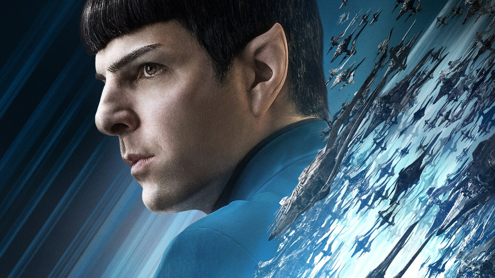 Star Trek: Zachary Quinto as Commander Spock, first officer, and science officer. 1920x1080 Full HD Background.