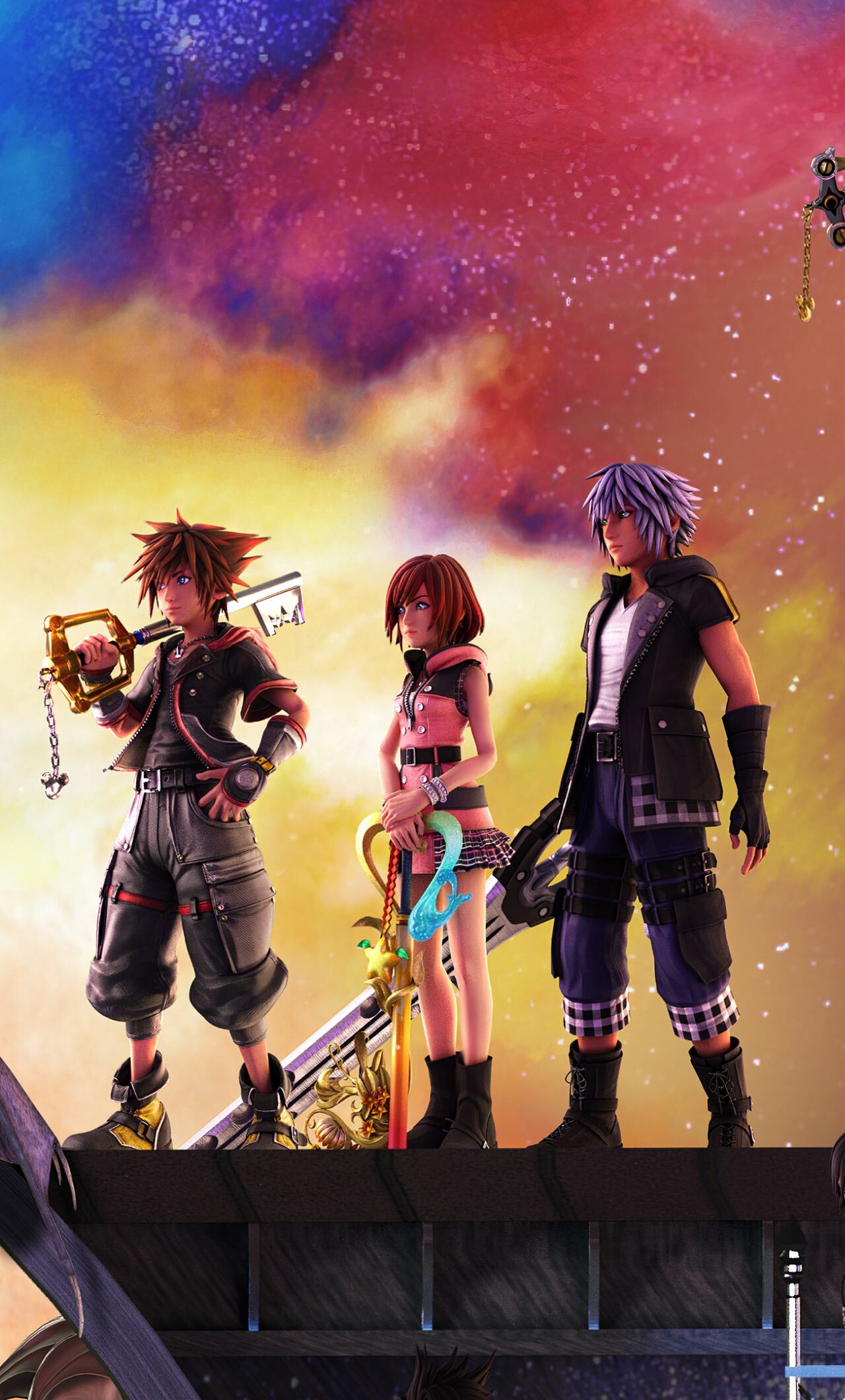 Kingdom Hearts gaming, Stunning 4K wallpapers, Captivating backgrounds, Enchanting visuals, 1280x2120 HD Phone