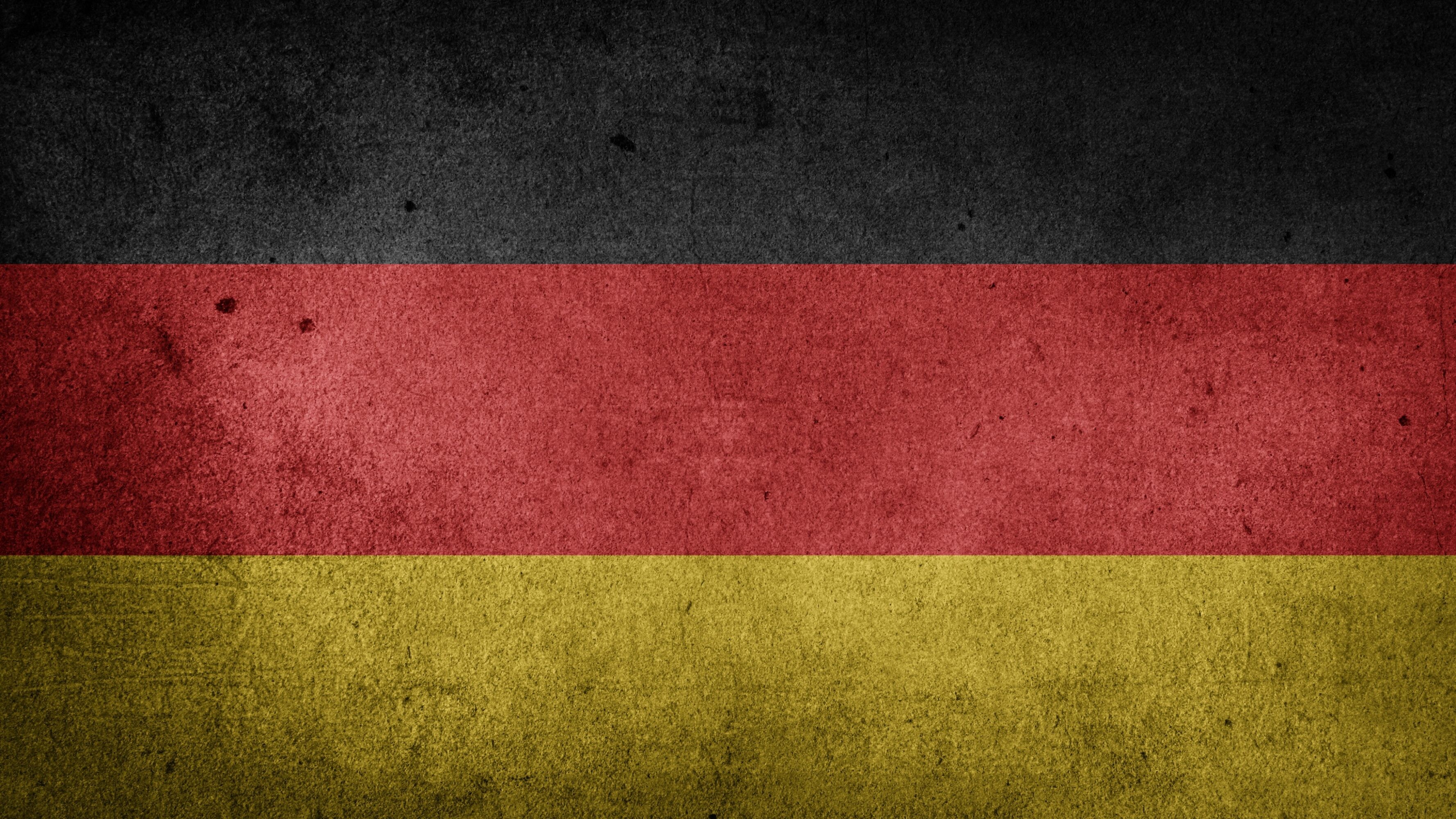 Flag of Germany: The world's third-largest exporter and importer of goods, Developed country, European Union. 3560x2000 HD Background.