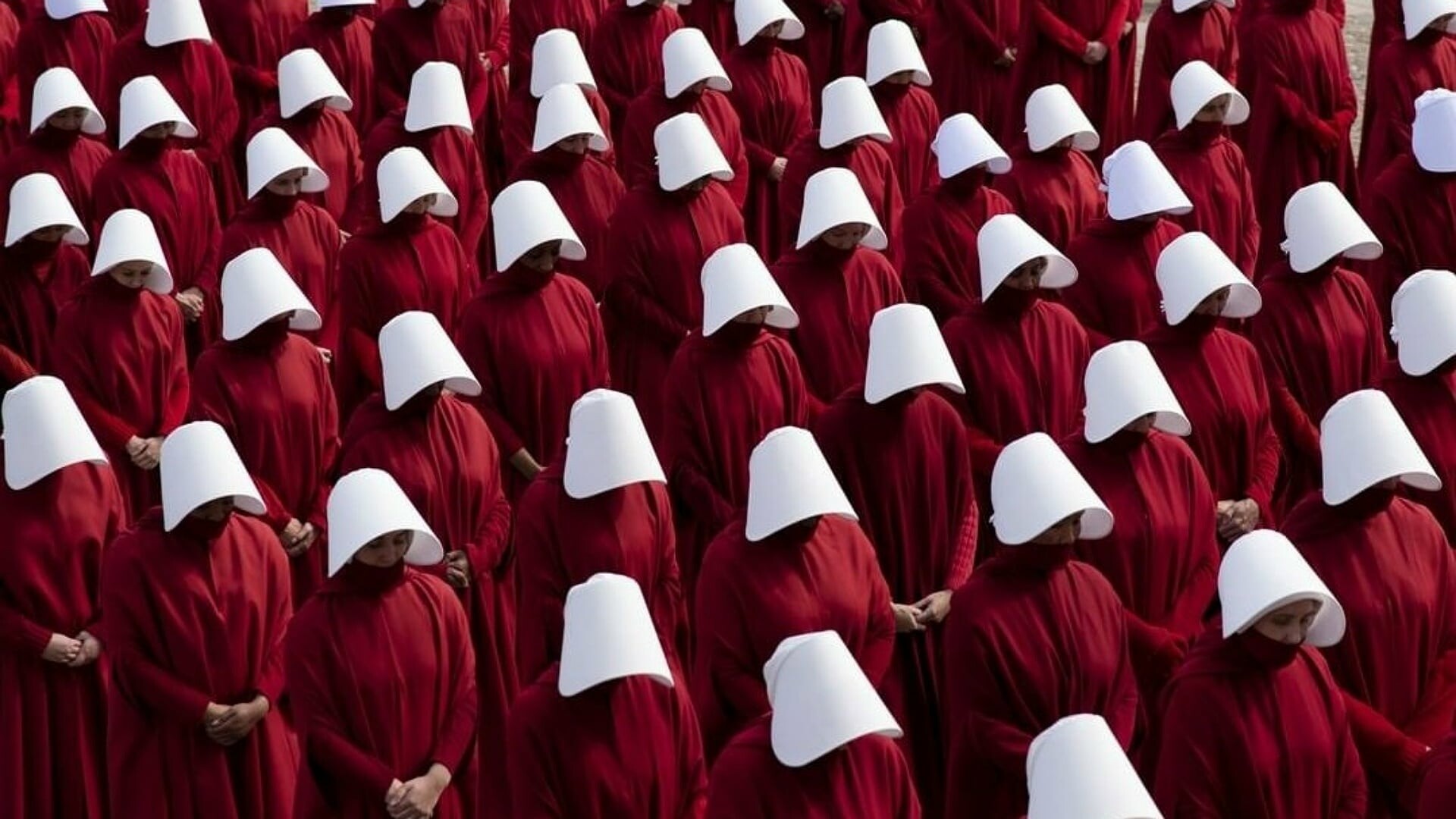 The Handmaid's Tale: A theonomic, totalitarian society, treats women as property of the state, Margaret Atwood. 1920x1080 Full HD Background.