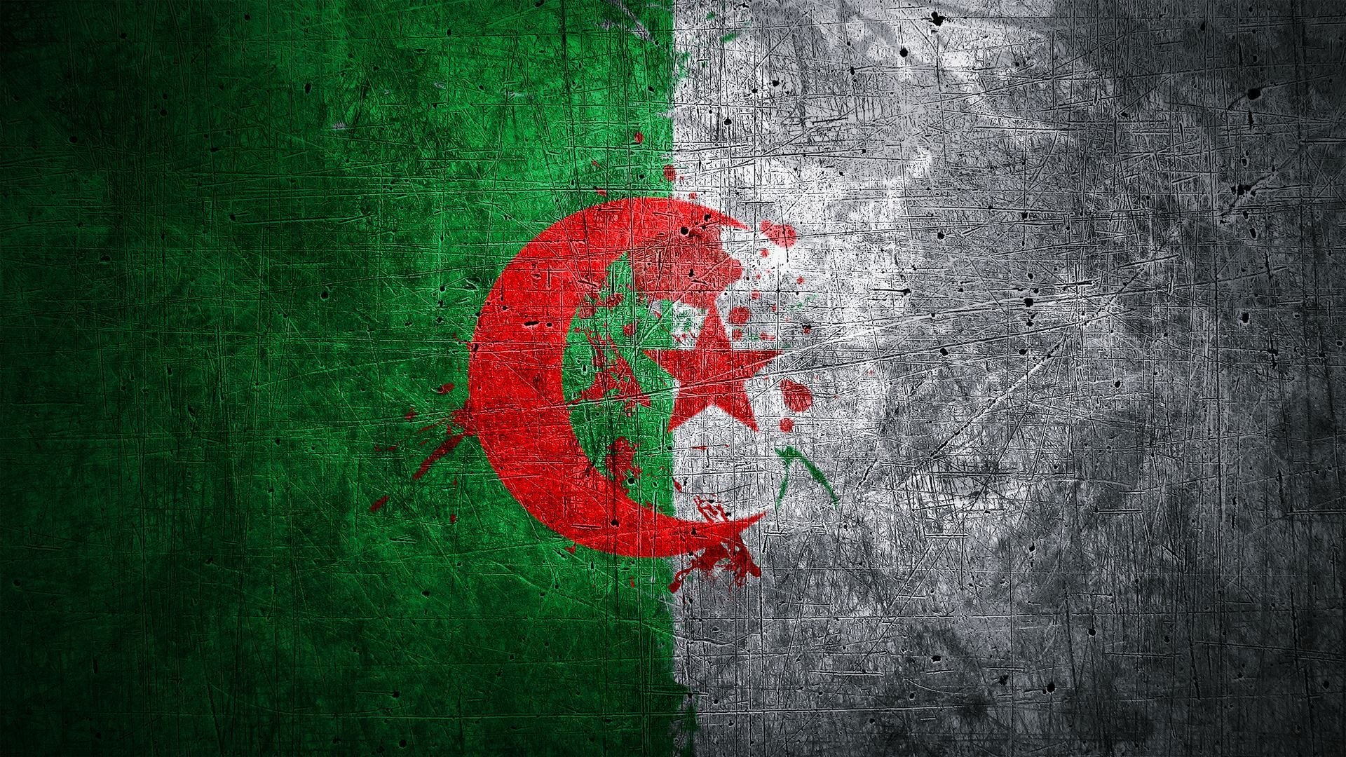 Algeria flag, Wallpaper HD, 1920x1080 Full HD Desktop