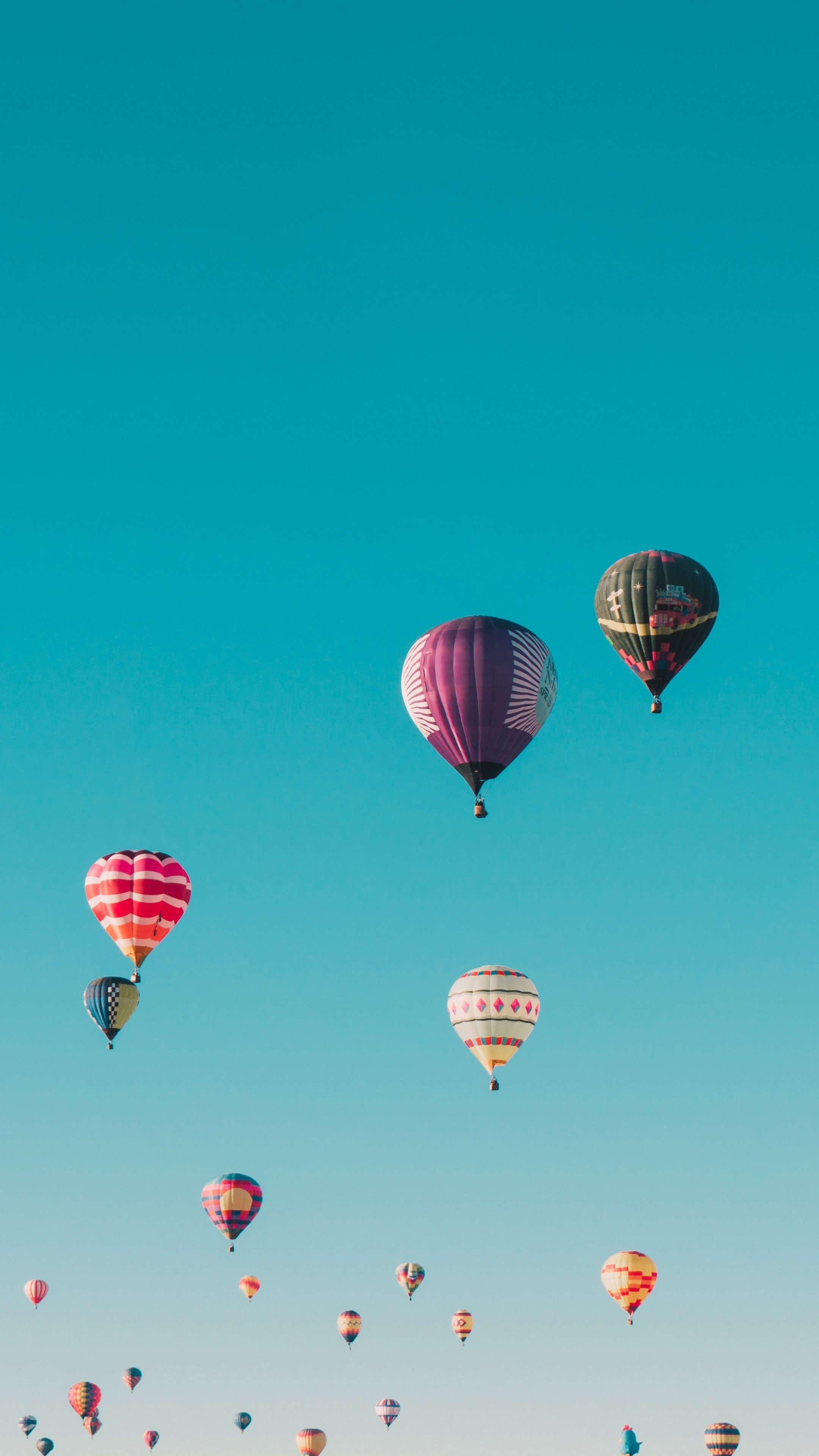 Air Sports: Balloons go up to the sky, Good weather permitting. 2160x3840 4K Wallpaper.