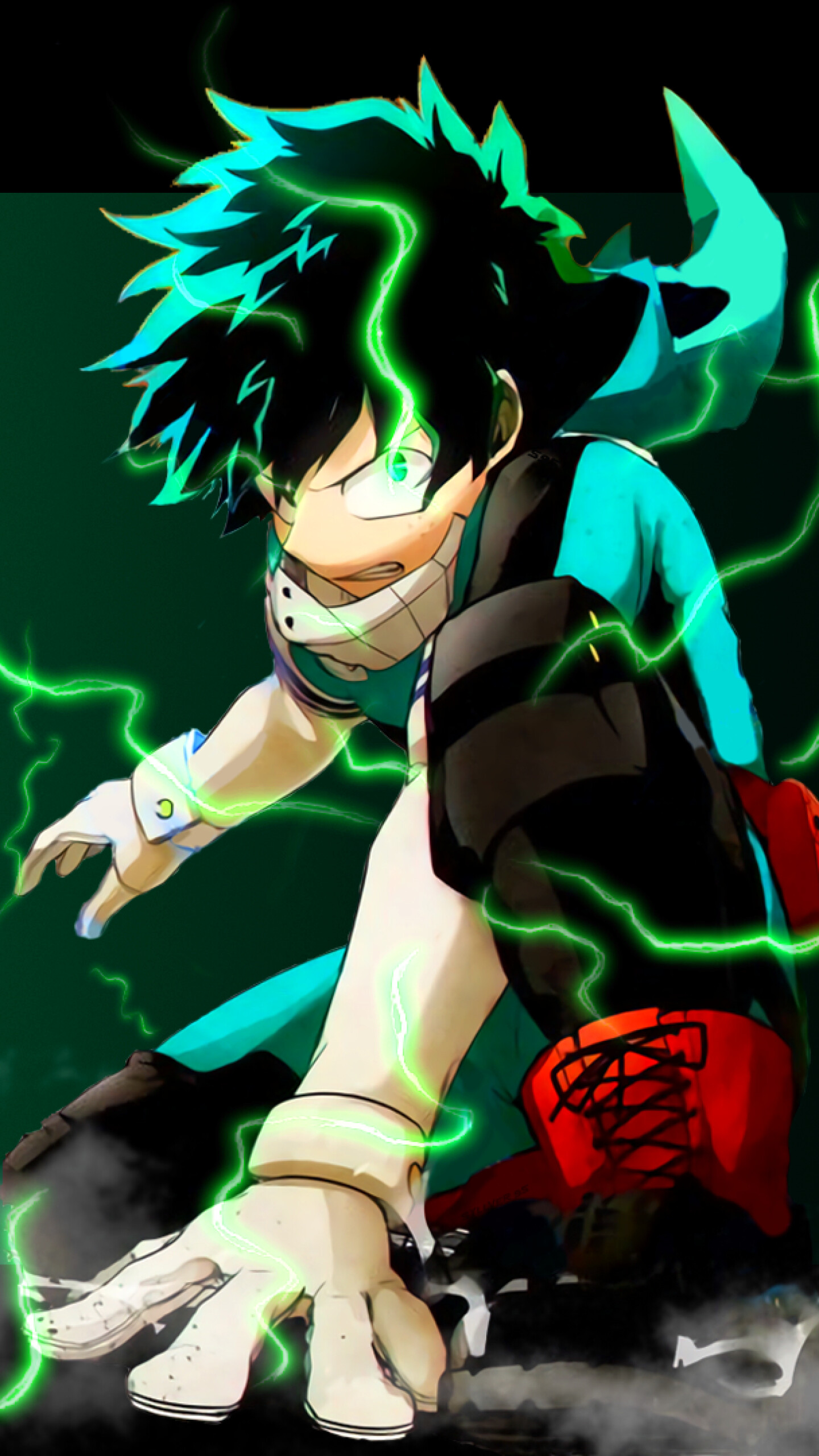 My Hero Academia: Deku, BNHA, A boy who was born without a Quirk but still dreams of becoming a superhero himself. 1440x2560 HD Wallpaper.