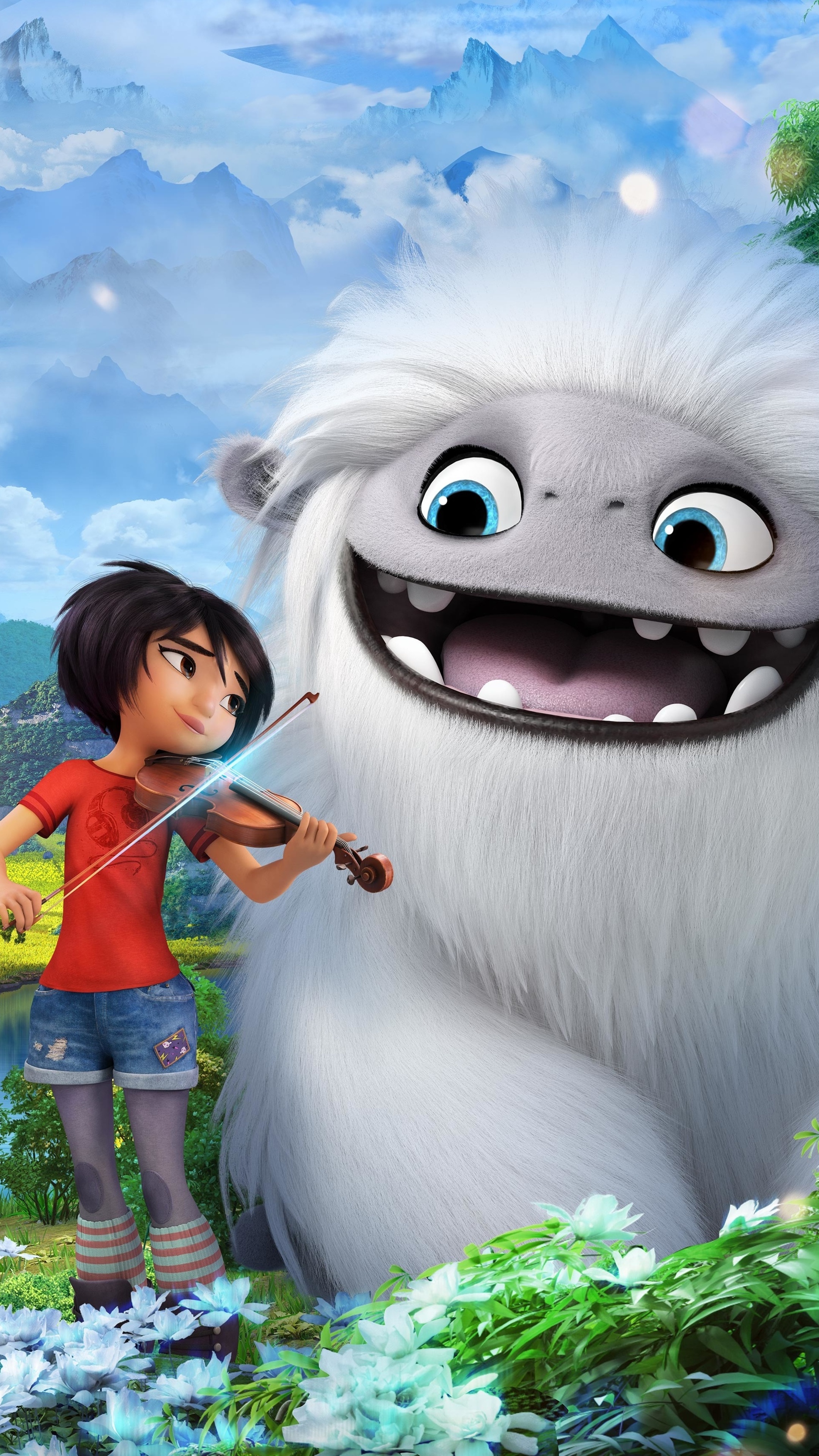 Abominable, 4K Sony Xperia, HD wallpapers, Animated movie, 2160x3840 4K Handy