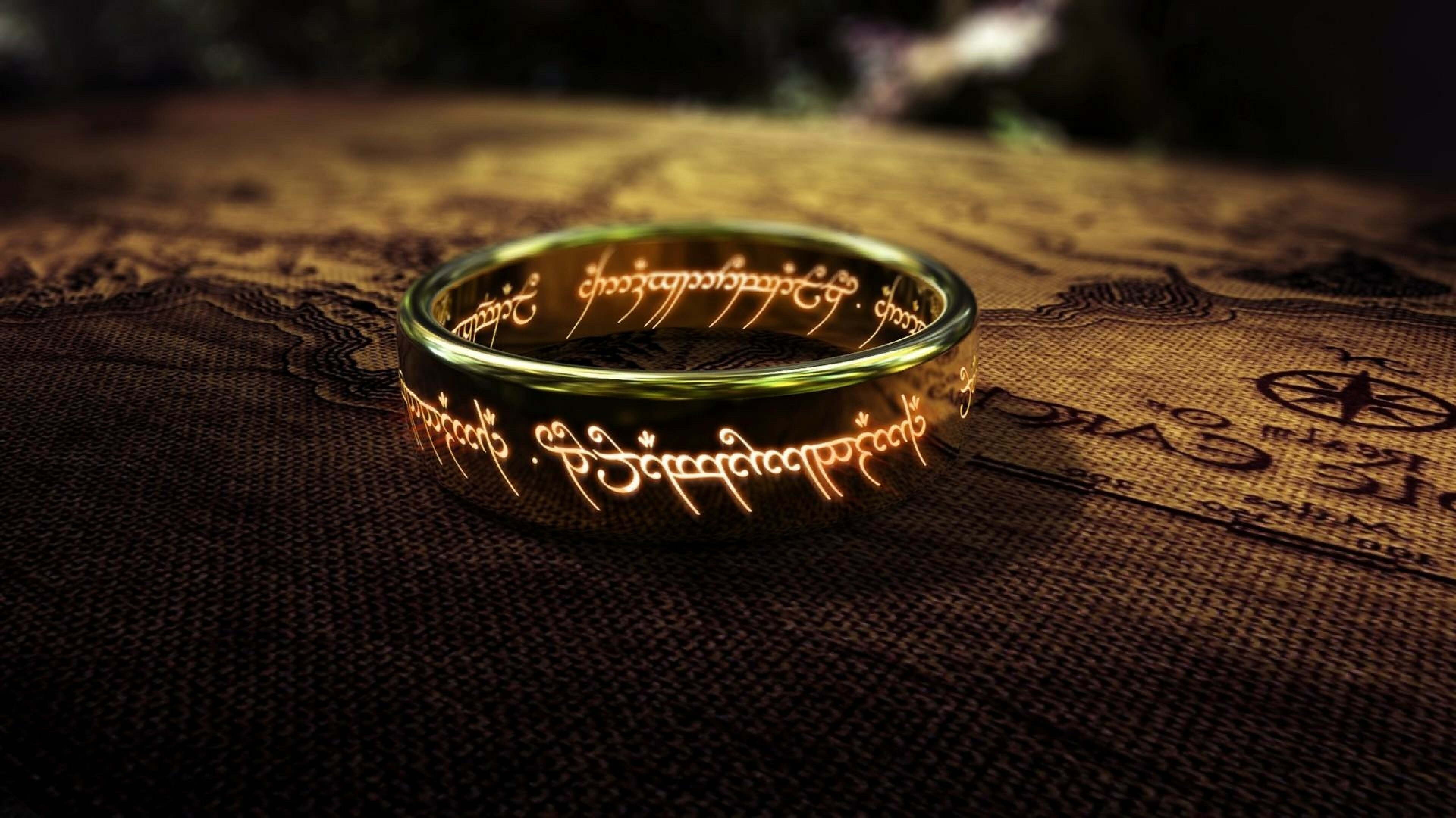 The Lord of the Rings: The Ruling Ring and Isildur's Bane, First appeared in the earlier story The Hobbit (1937). 3840x2160 4K Wallpaper.