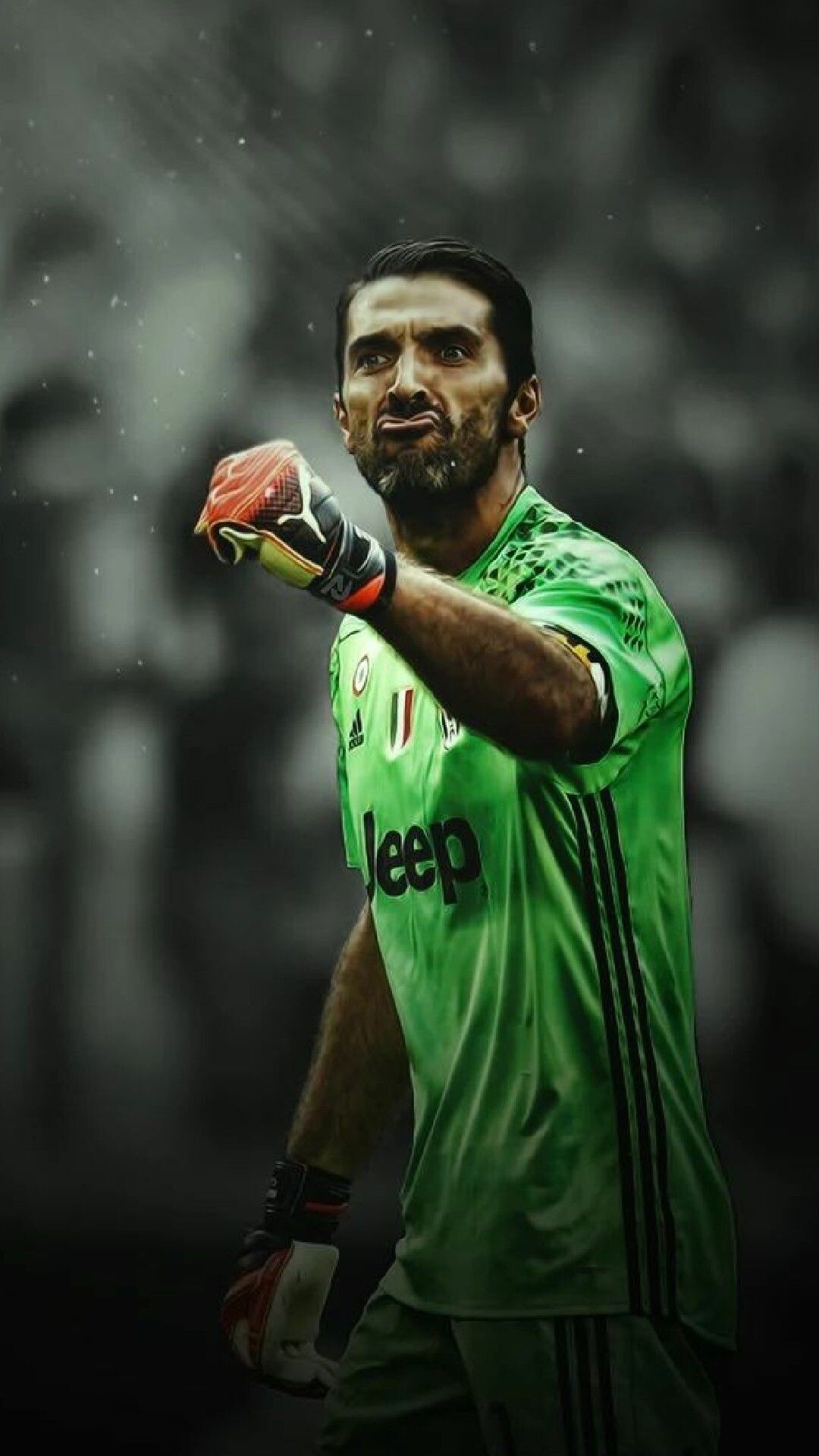 Gianluigi Buffon: Juventus FC, One of the most well-known goalkeepers in the world, Serie A. 1080x1920 Full HD Background.