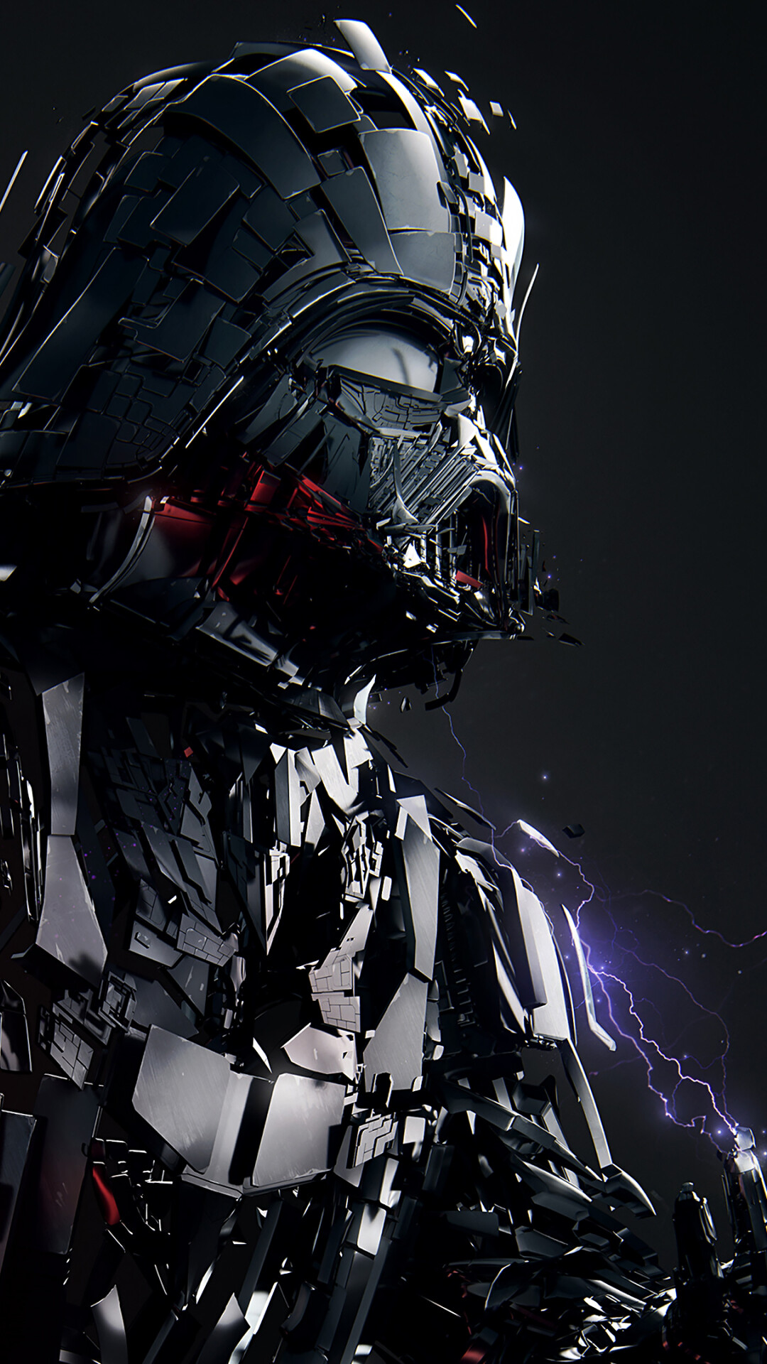 Star Wars: Darth Vader, A lead villain in the science fiction franchise. 1080x1920 Full HD Wallpaper.