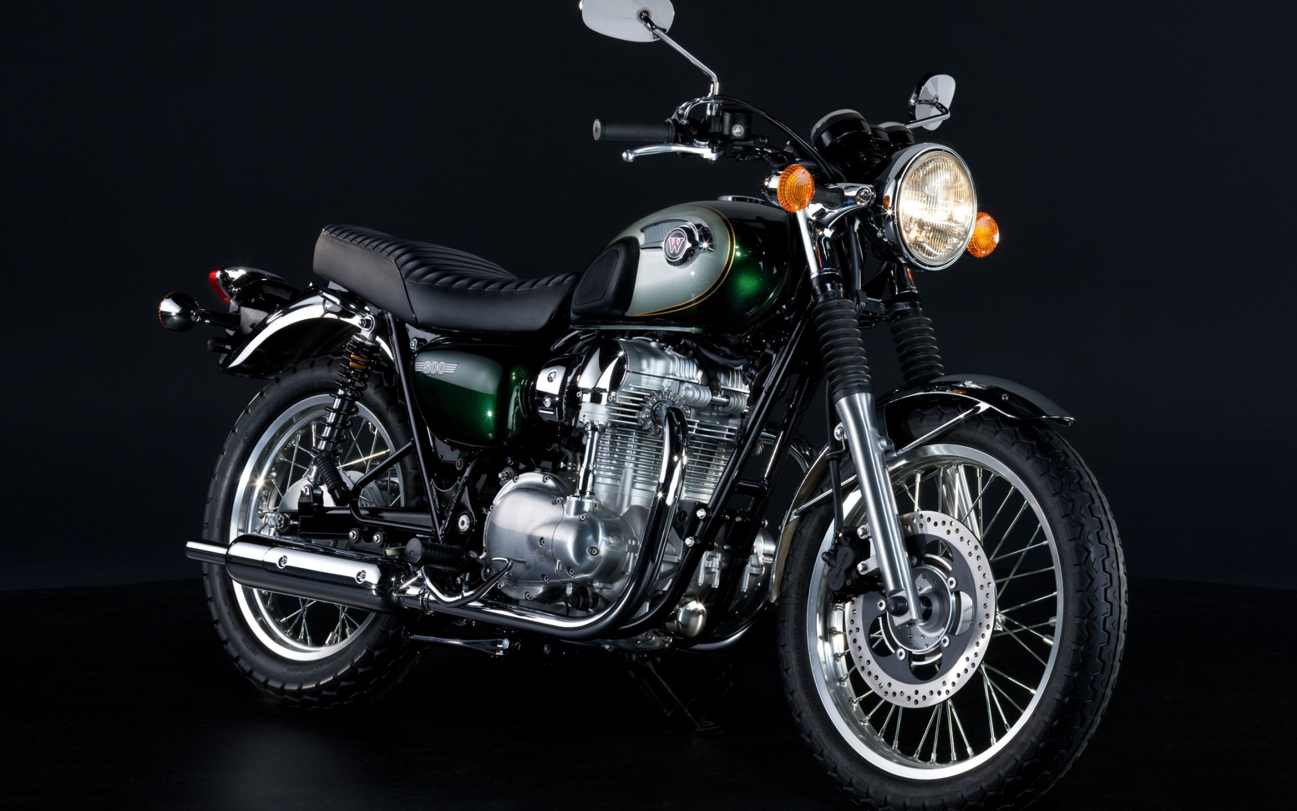 Kawasaki W800, Side view, Wallpaper, Motorcycle, 2560x1600 HD Desktop