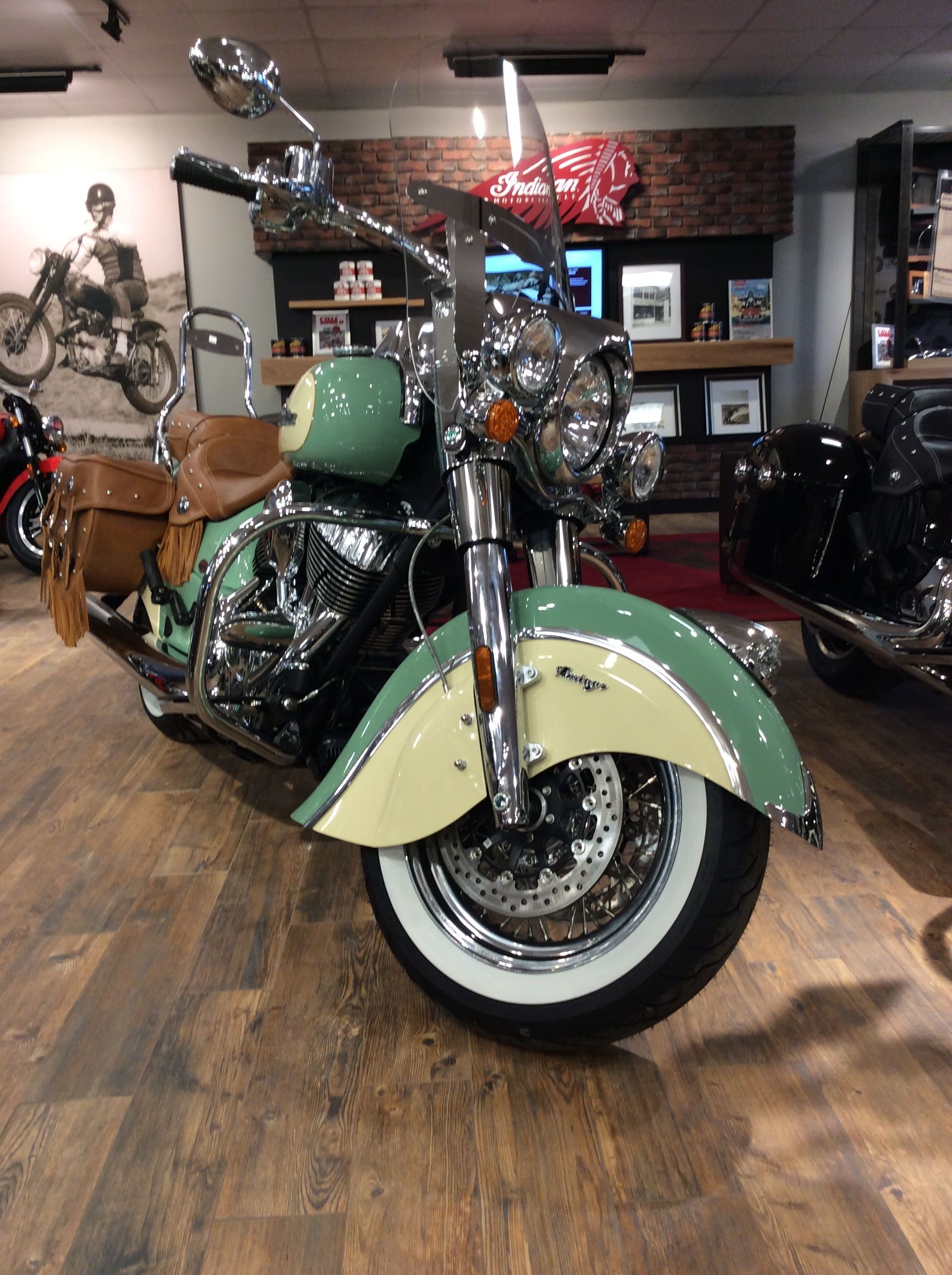 Willow Green Chief Vintage, Indian Motorcycle, Indian Motorcycle Tattoo, 1940x2600 HD Phone