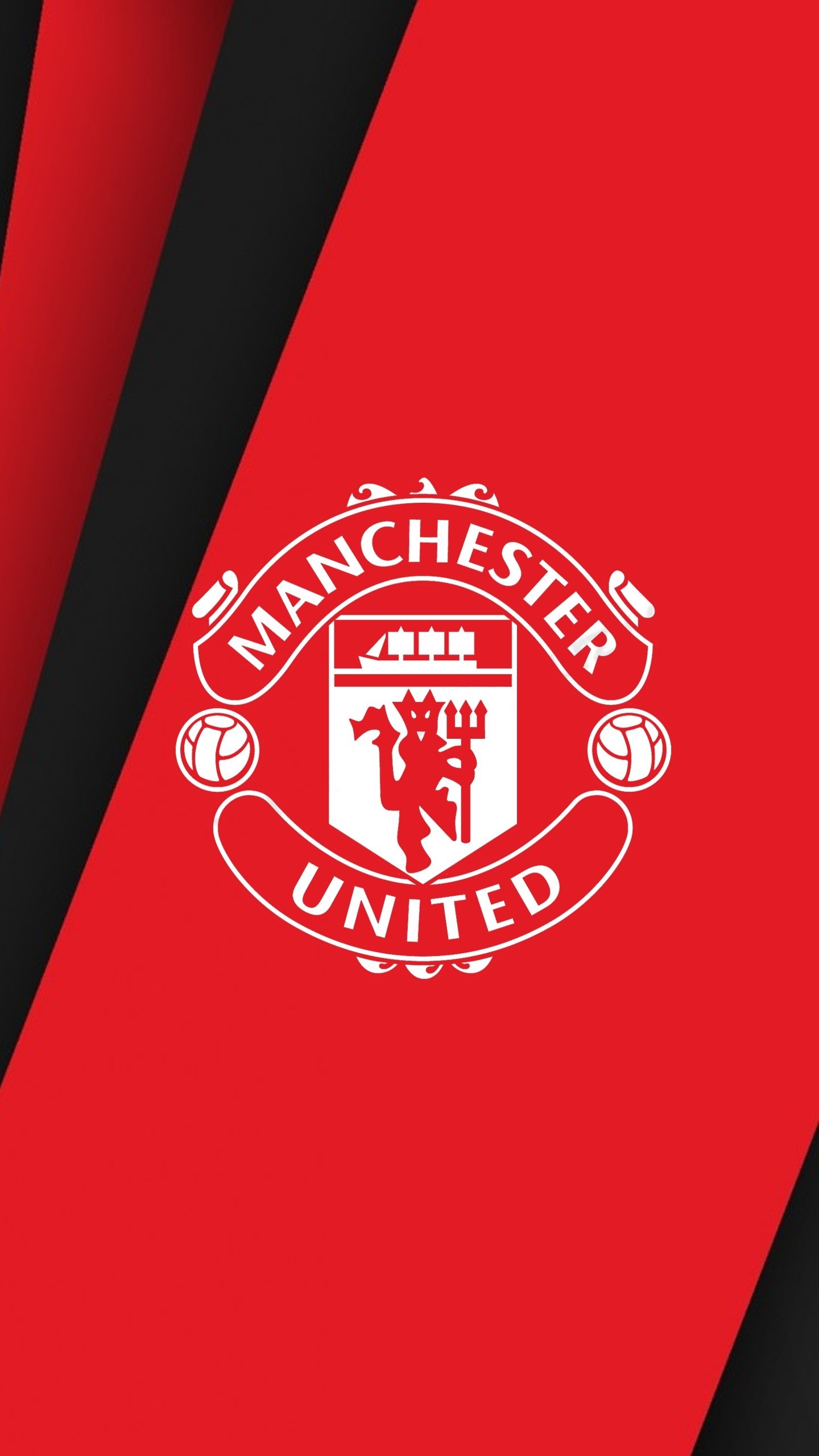 Manchester United: The club started the 1892–93 season in the Football League First Division. 1440x2560 HD Background.