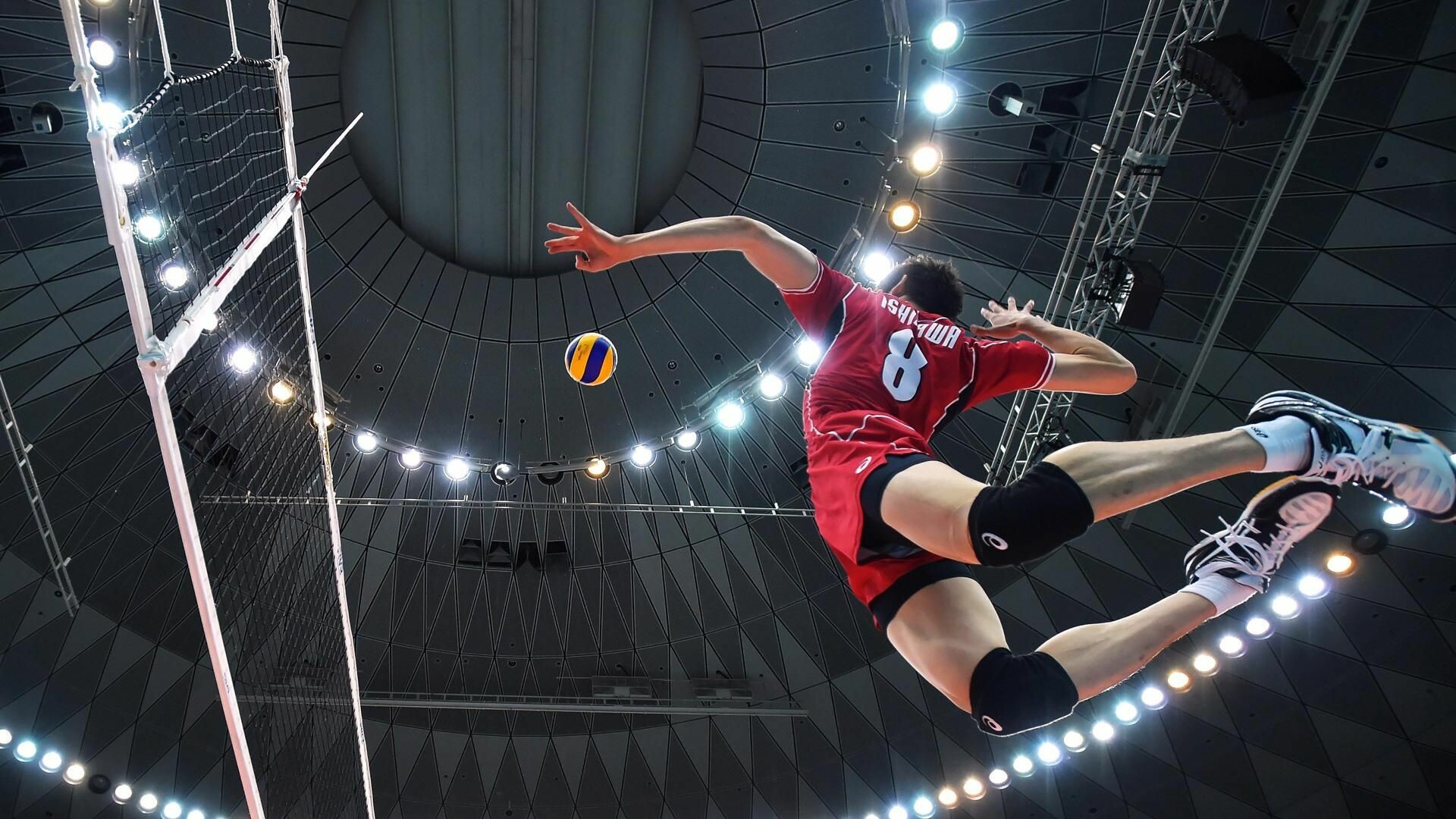 Japan volleyball, Competitive spirit, Teamwork, Graceful movements, 1920x1080 Full HD Desktop