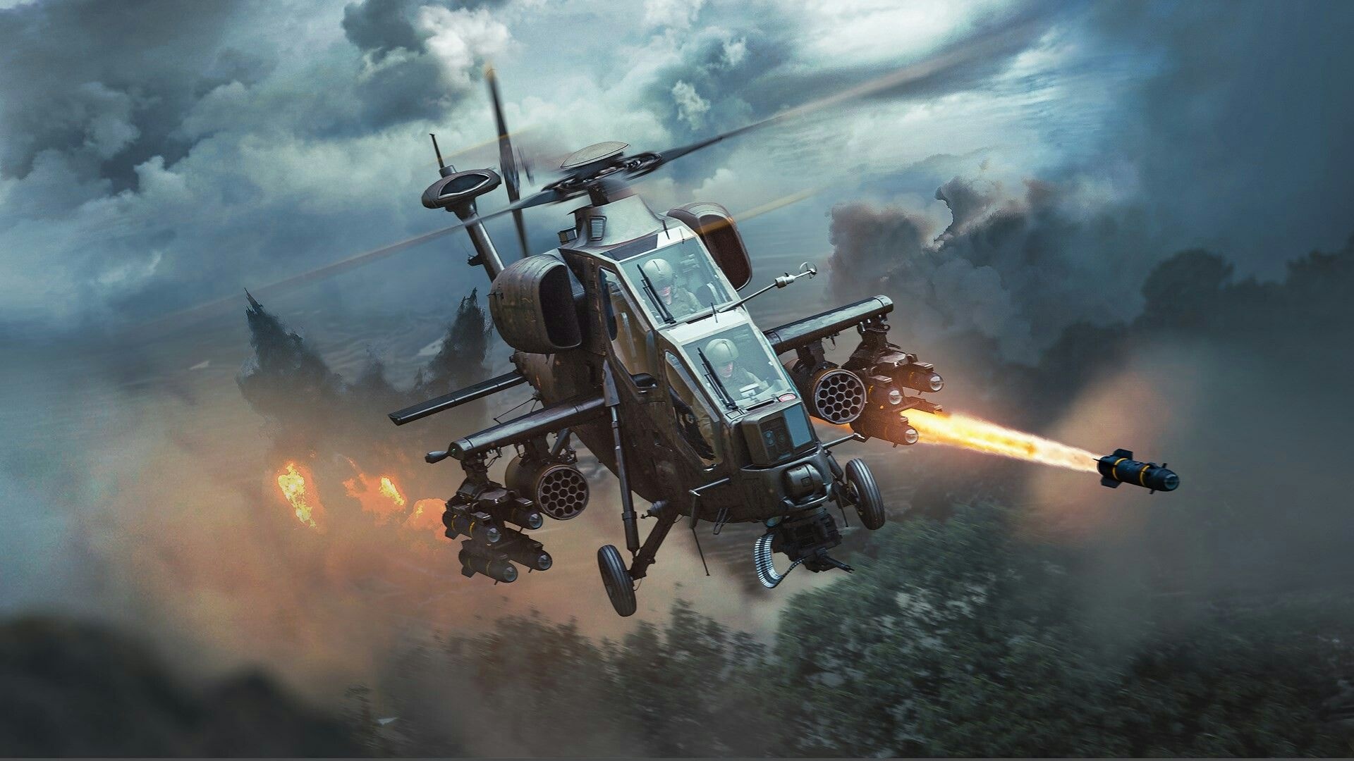 1 military art, Attack helicopters, Sub gallery by Torinogt, Impressive visuals, 1920x1080 Full HD Desktop