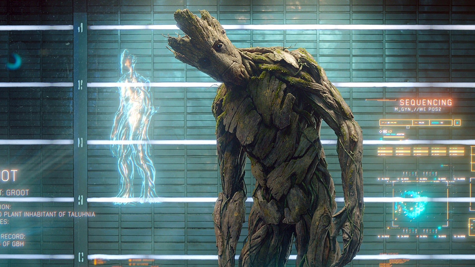 Guardians of the Galaxy, Baby Groot, Marvel Cinematic Universe, Anniversary tribute, 1920x1080 Full HD Desktop