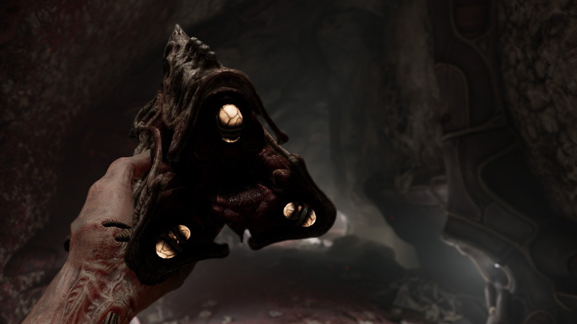 Scorn (Game): Throws gamers into a nightmarish world brimming with disturbing creatures. 1920x1080 Full HD Wallpaper.