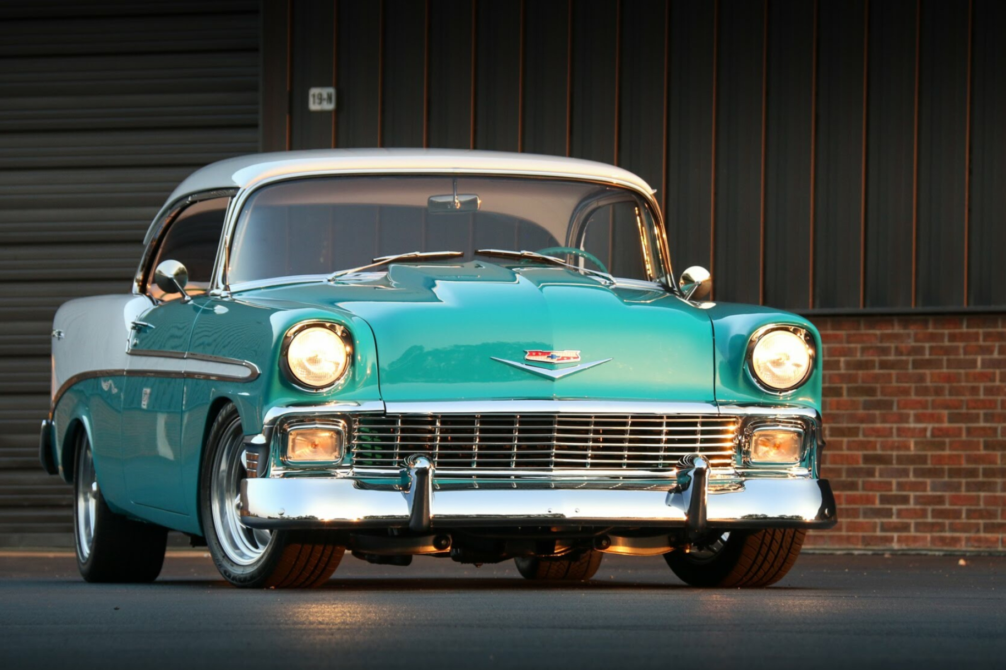 Chevrolet: 1956 Chevy Bel Air, Motor vehicle. 2050x1370 HD Wallpaper.
