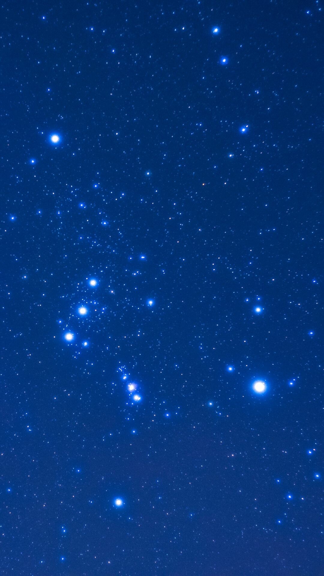 Konstellation, Orion-Konstellation, Nebelhintergrund, Nachthimmelwunder, 1080x1920 Full HD Handy