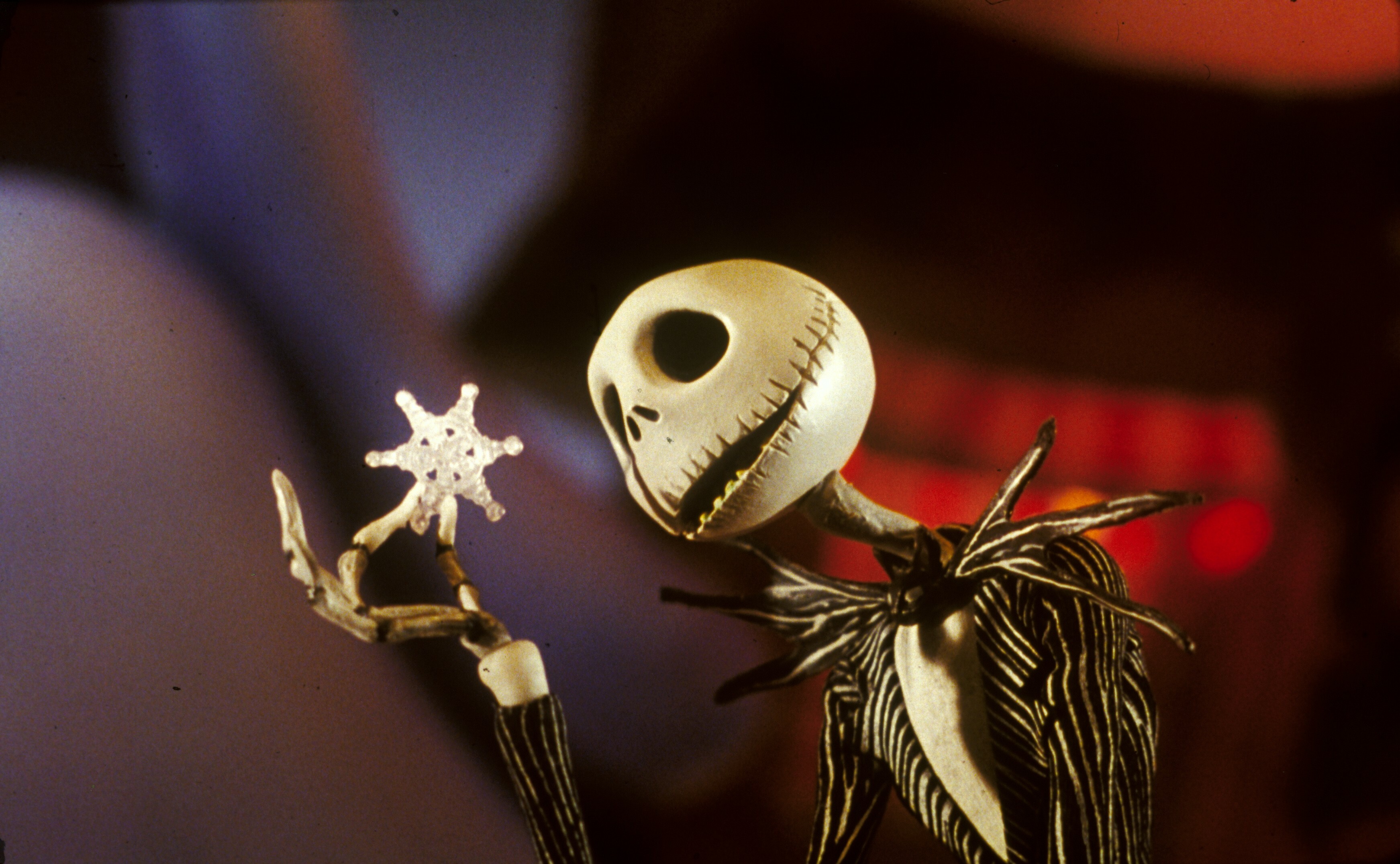The Nightmare Before Christmas: Jack Skellington, a skeleton known as the "Pumpkin King" of Halloween Town. 3490x2160 HD Background.