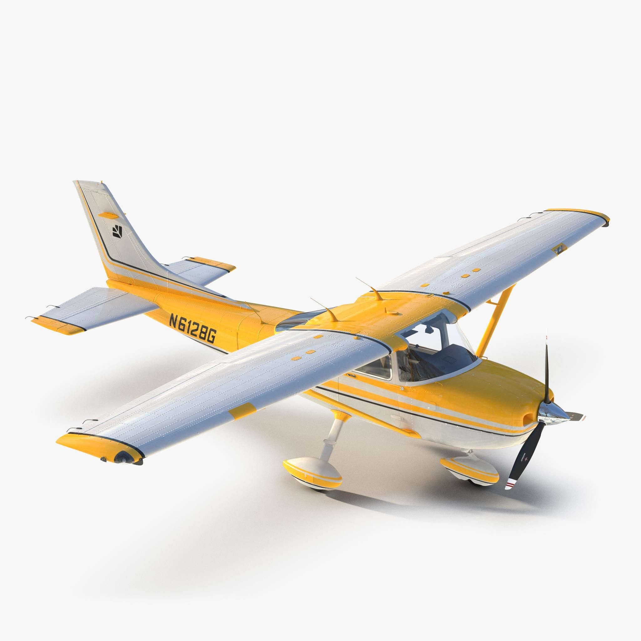 Cessna 182, Skylane yellow, 3D model, Model 90890272, 2050x2050 HD Phone
