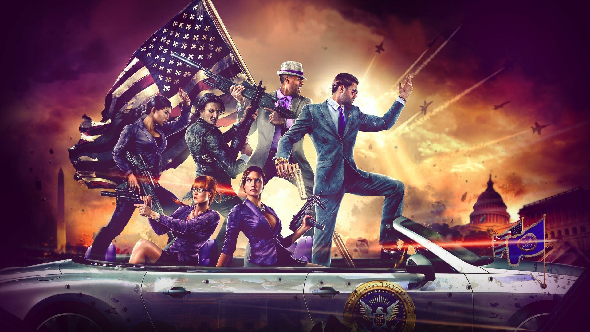 Saints Row 4, 4K HD wallpapers, Action-packed game, Thrilling backgrounds, 1920x1080 Full HD Desktop