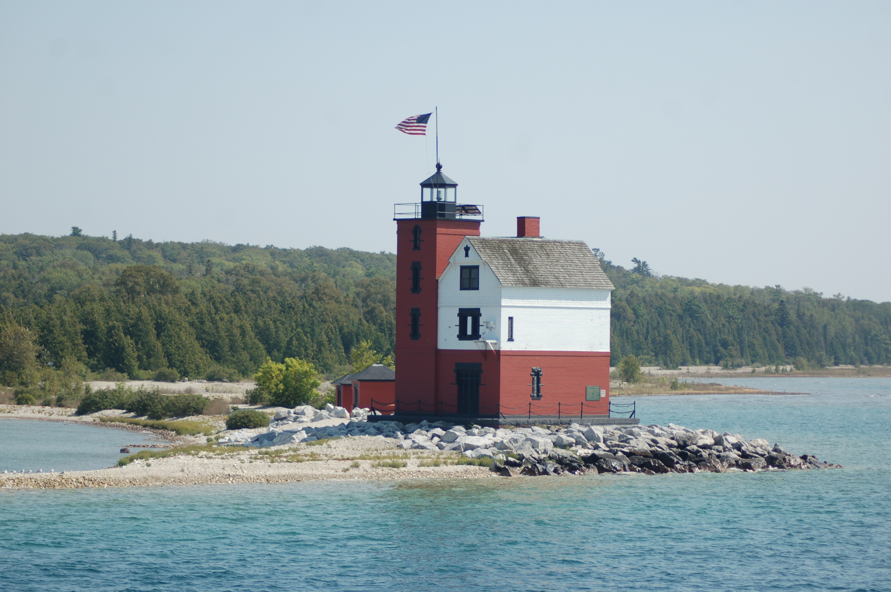 Lake Huron, Round Island Lighthouse, Travel, 3010x2000 HD Desktop