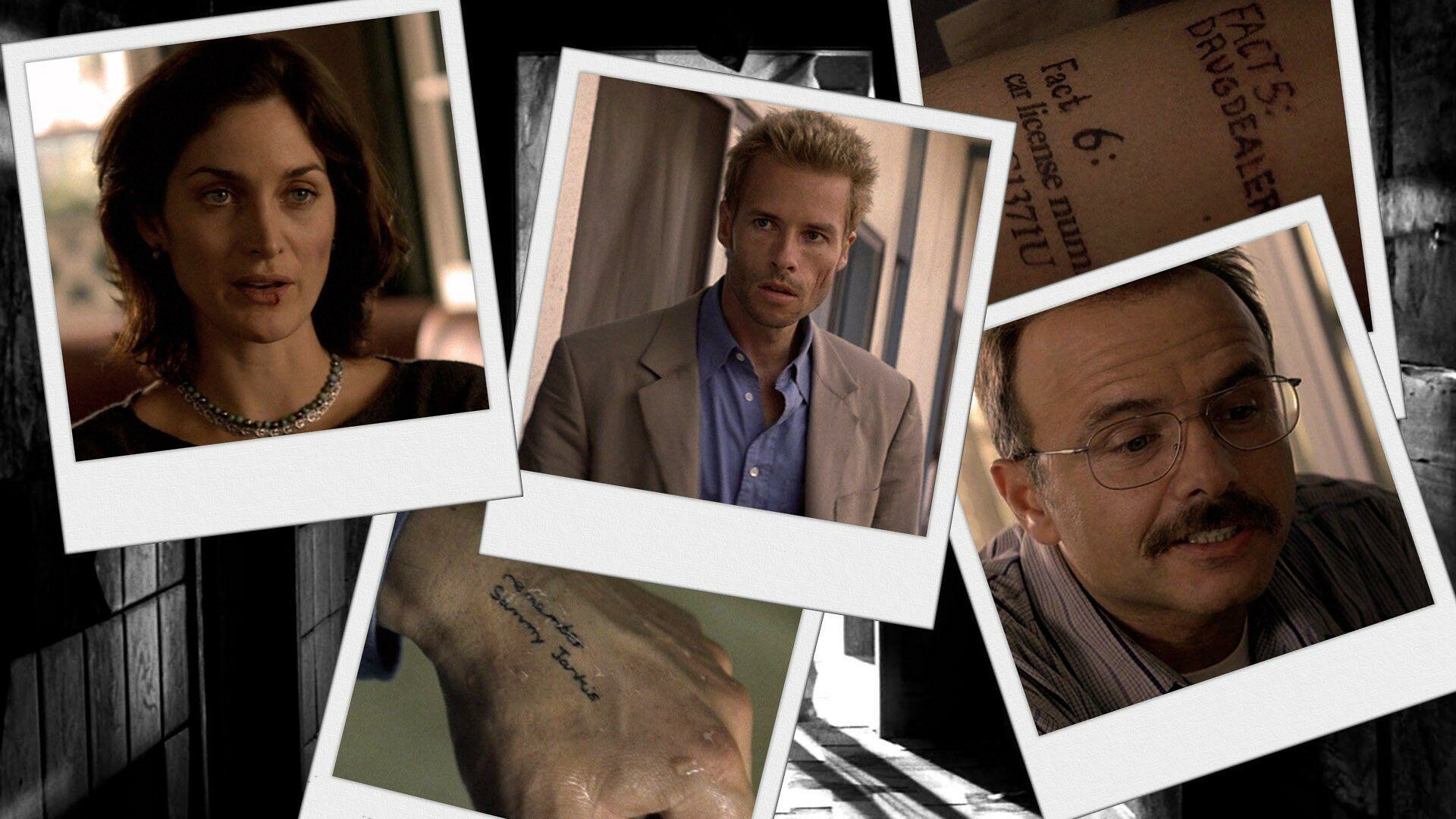 Memento: Carrie-Anne Moss and Joe Pantoliano were the co-stars of the film. 1920x1080 Full HD Background.
